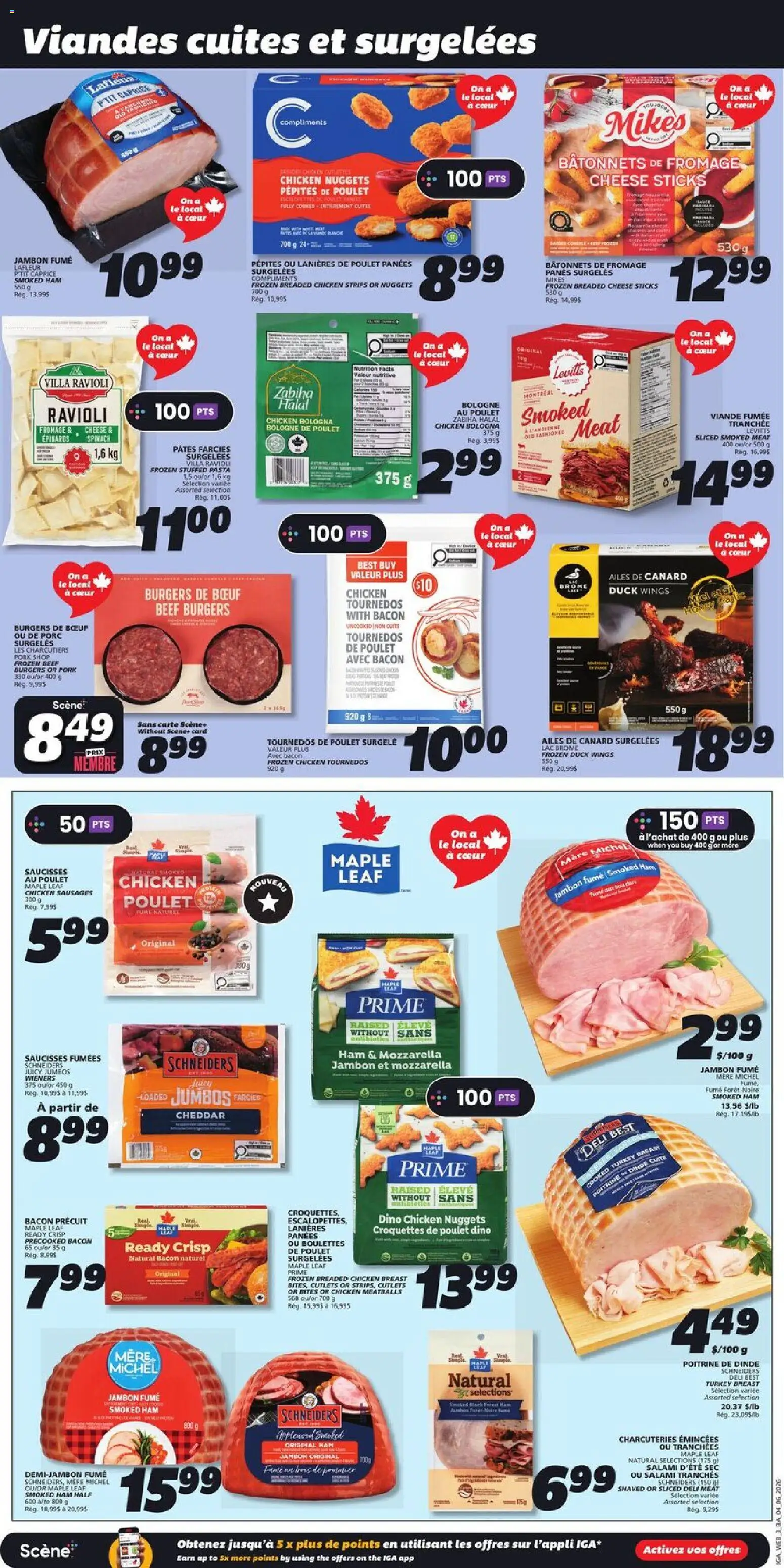 IGA flyer valid from 04.06.2026 | Page: 7 | Products: Pasta, Salami, Ham, Pork