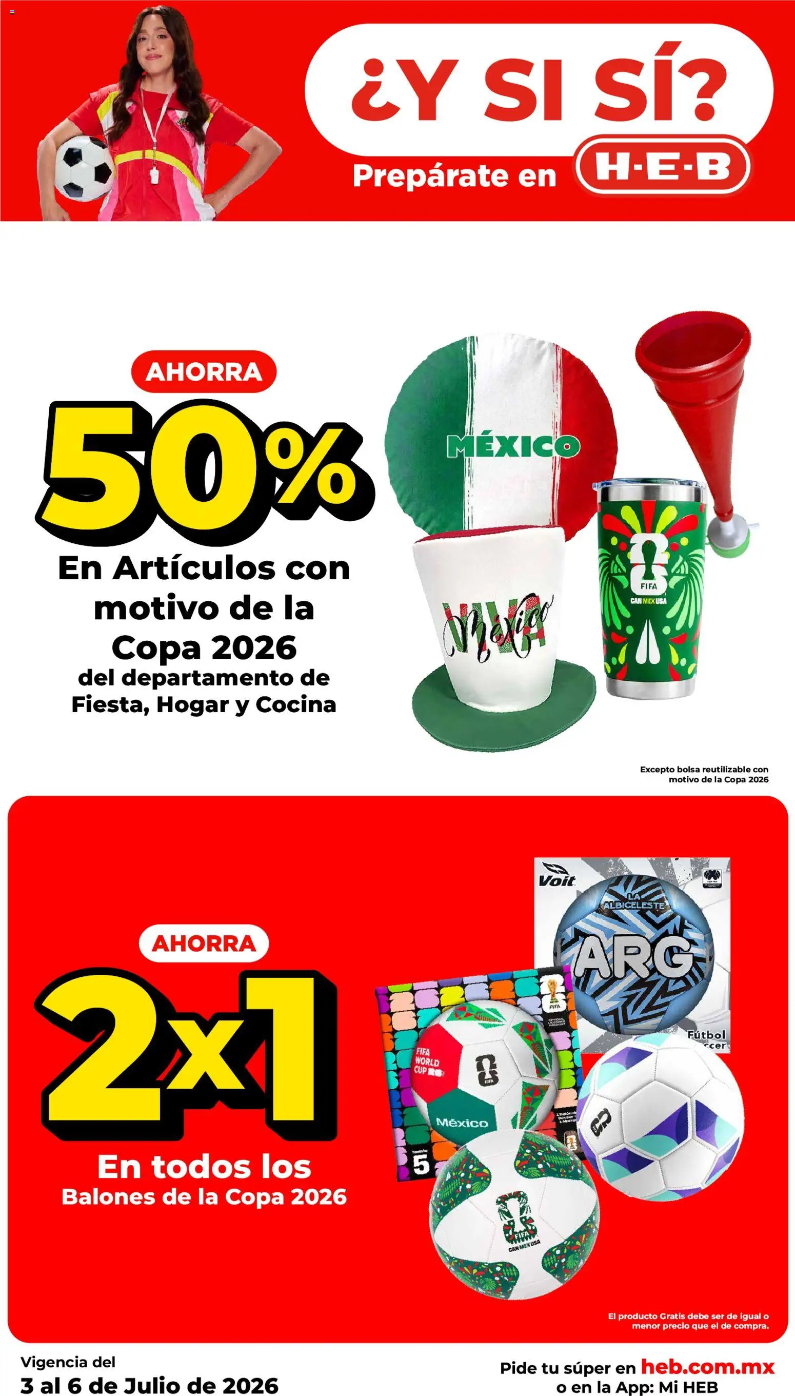 Nuevas ofertas de H-E-B válidas en toda la República Mexicana desde el 03/07/2026. ¡Encuentra las mejores ofertas en H-E-B folleto! | Página: 7 | Productos: Bolsa, Cocina