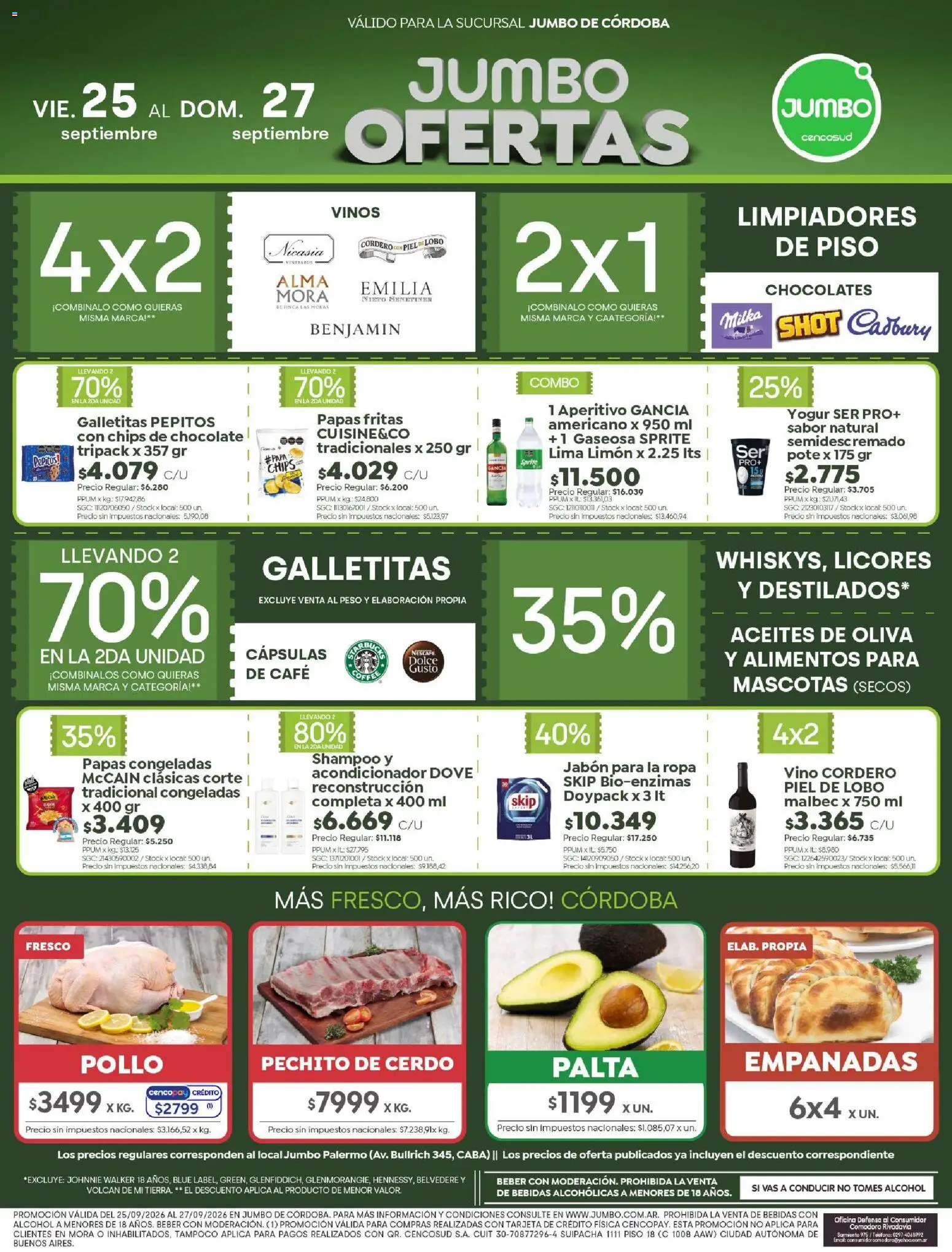 Jumbo Ofertas | Córdoba Viernes 25 de Septiembre