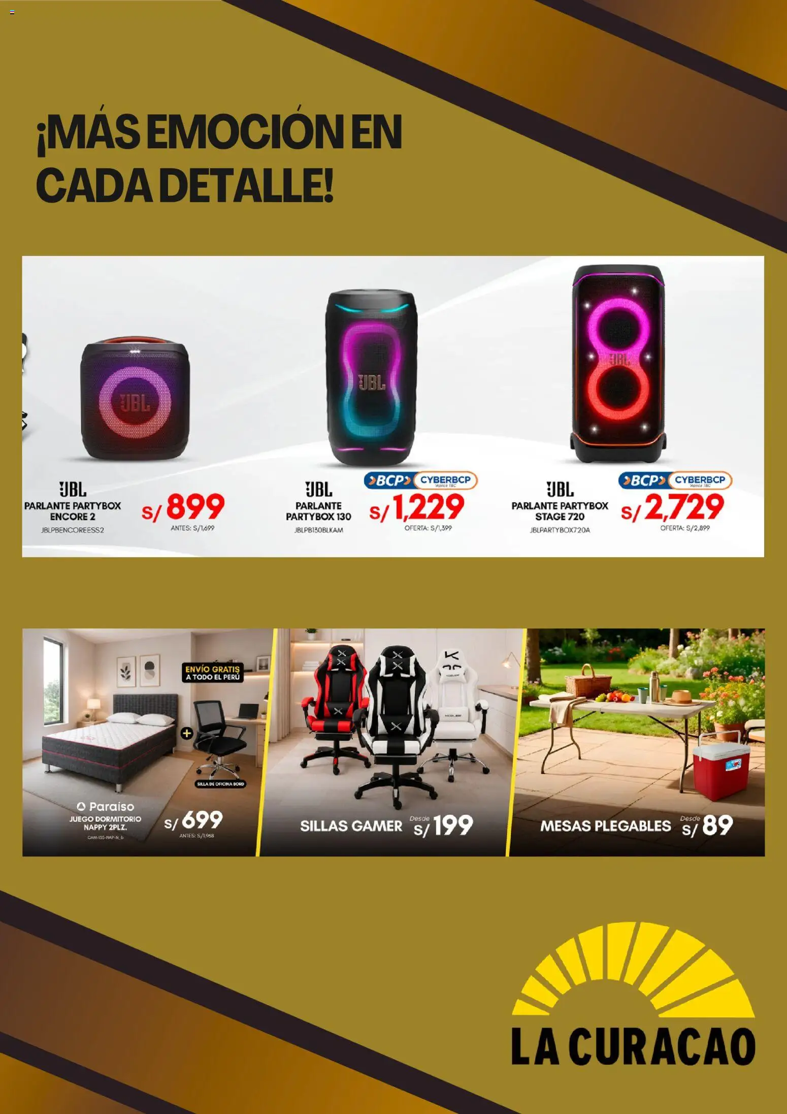 Catálogo La Curacao válido desde 17/07/2026 | Página: 5 | Productos: Silla, Juego, Parlante