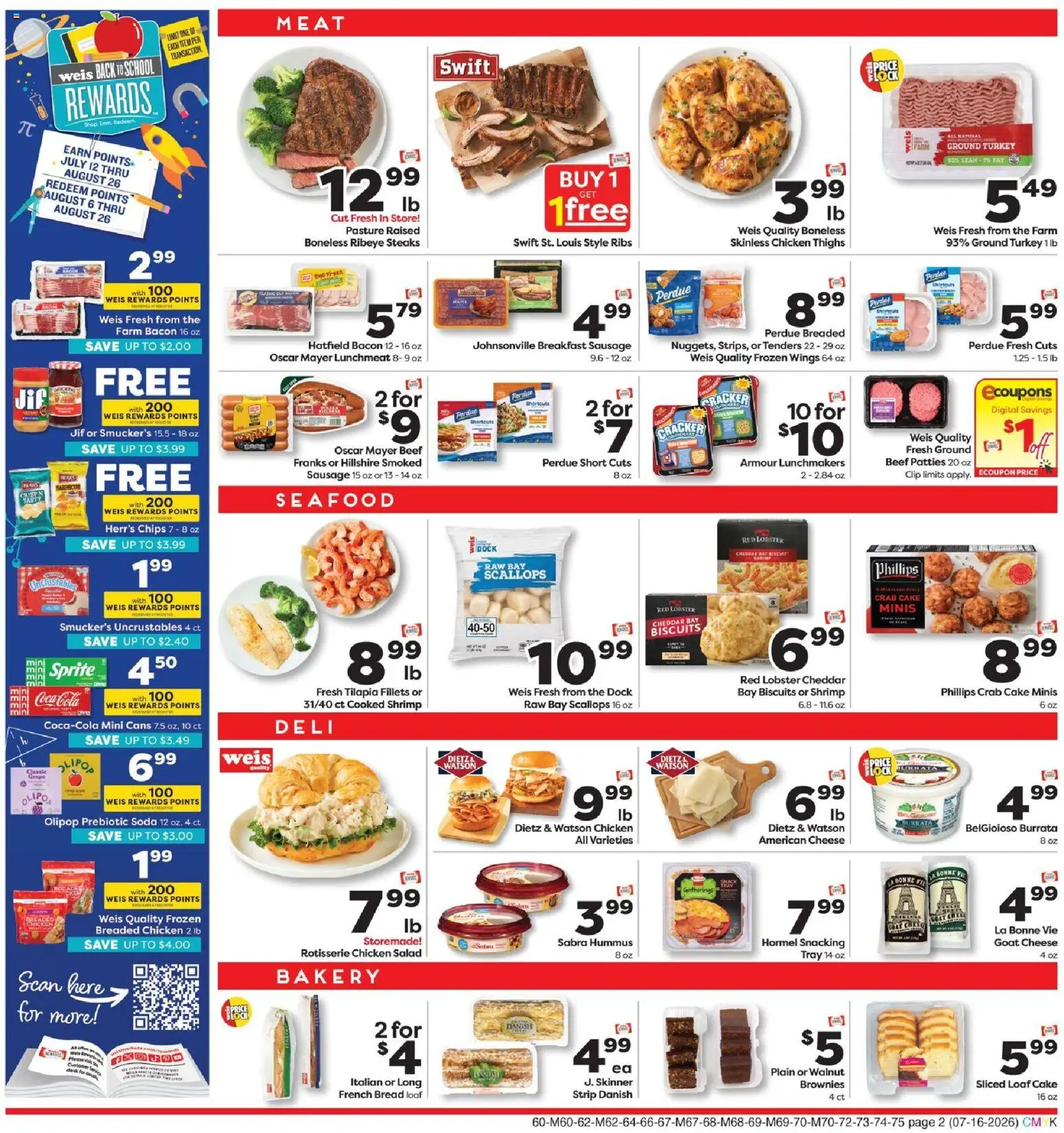 Weis Weekly Circular - WV - valid from 07/16/2026 | Page: 5 | Products: Clip, Cheese, Bread, Beef