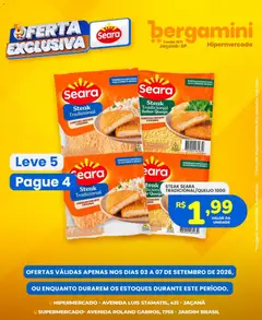 Supermercado Bergamini ofertas Seara - Pré-Visualização do folheto da loja Supermercado Bergamini, válido de 03/09/2026