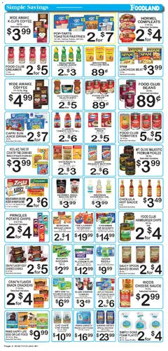 Preview of Foodland weekly ads valid from 28.04.2026 | Page: 4 | Products: Beef, Cookies, Sauce, Seafood