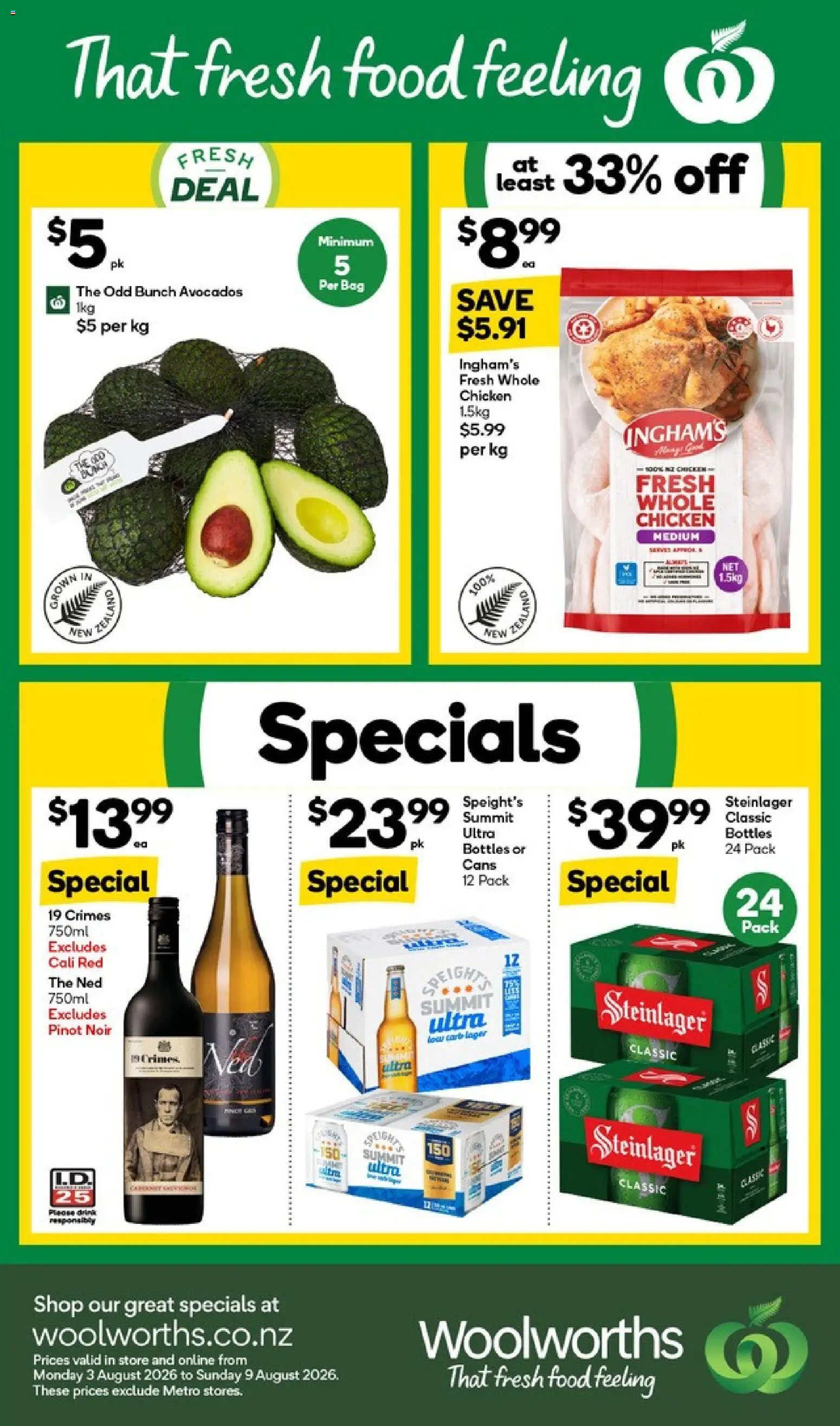 Woolworths catalogue from 3 Aug 2026 | Page: 1