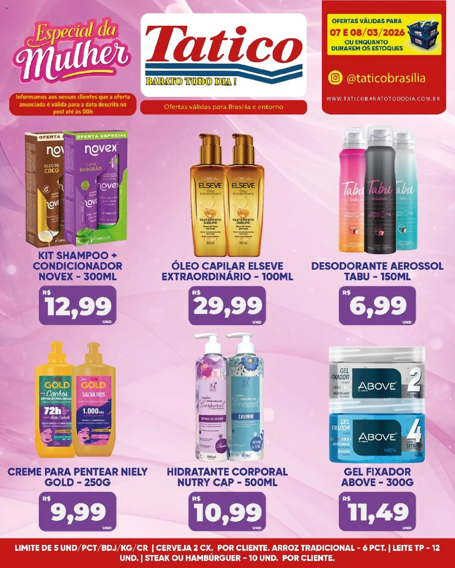 Tatico Folheto - válido de 09.03.2026 | Página: 30 | Produtos: Coco, Condicionador, Flores, Hambúrguer