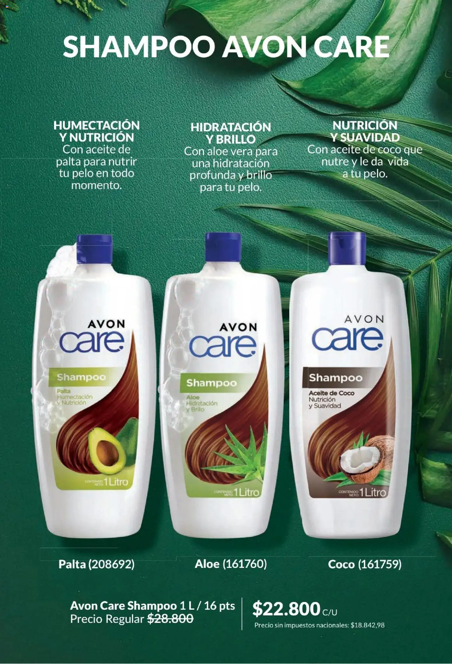 Catálogo AVON Campaña 4/2026 │ válido desde el 01/04/2026 | Página: 185 | Productos: Aceite de coco, Aceite, Brillo, Palta