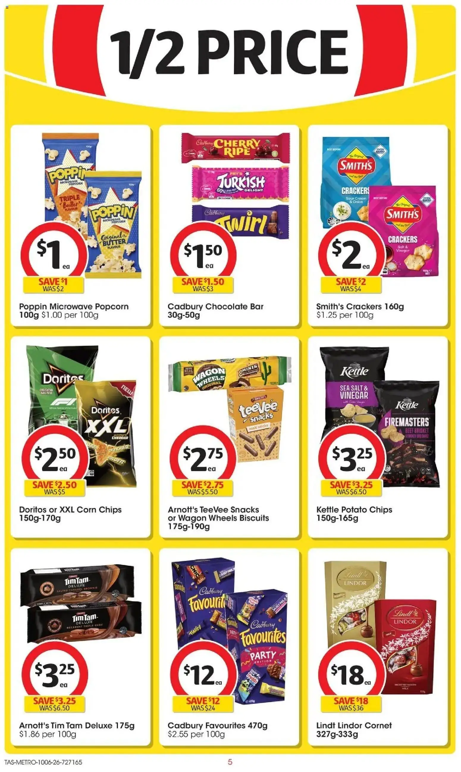 Coles catalogue - valid from 10.06.2026 | Page: 5 | Products: Butter, Sour cream, Cream, Salt