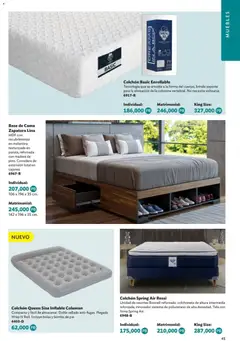 Vista previa de Betterware Catálogo de Premios, nuevo folleto de la tienda, válido en México a partir del 05.01.2026 | Página: 45 | Productos: Colchoneta, Extensión, Cama, Colchón