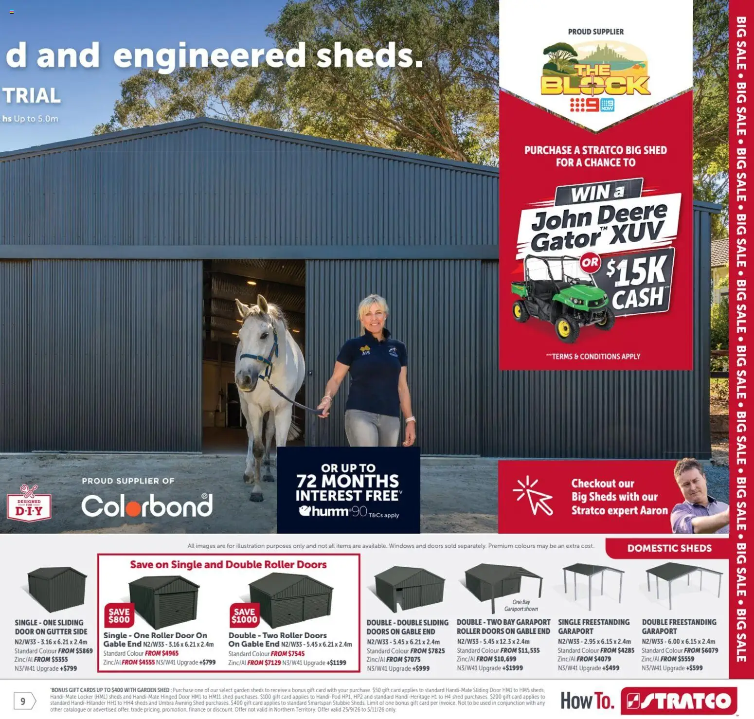 Stratco catalogue - valid from 25/09/2026 | Page: 9 | Products: Door, Sliding door, Shed, Domestic