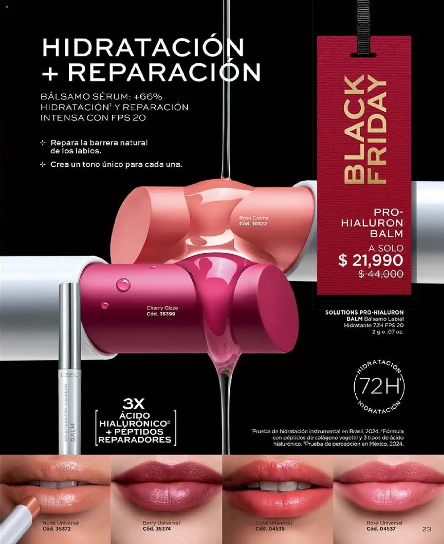 L'Bel revista - valida desde el 30/10/2026 | Página: 23 | Productos: Bálsamo labial, Bálsamo