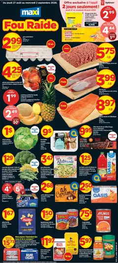 Preview of Maxi weekly flyer / circulaire from shop Maxi valid from Aug 27, 2026