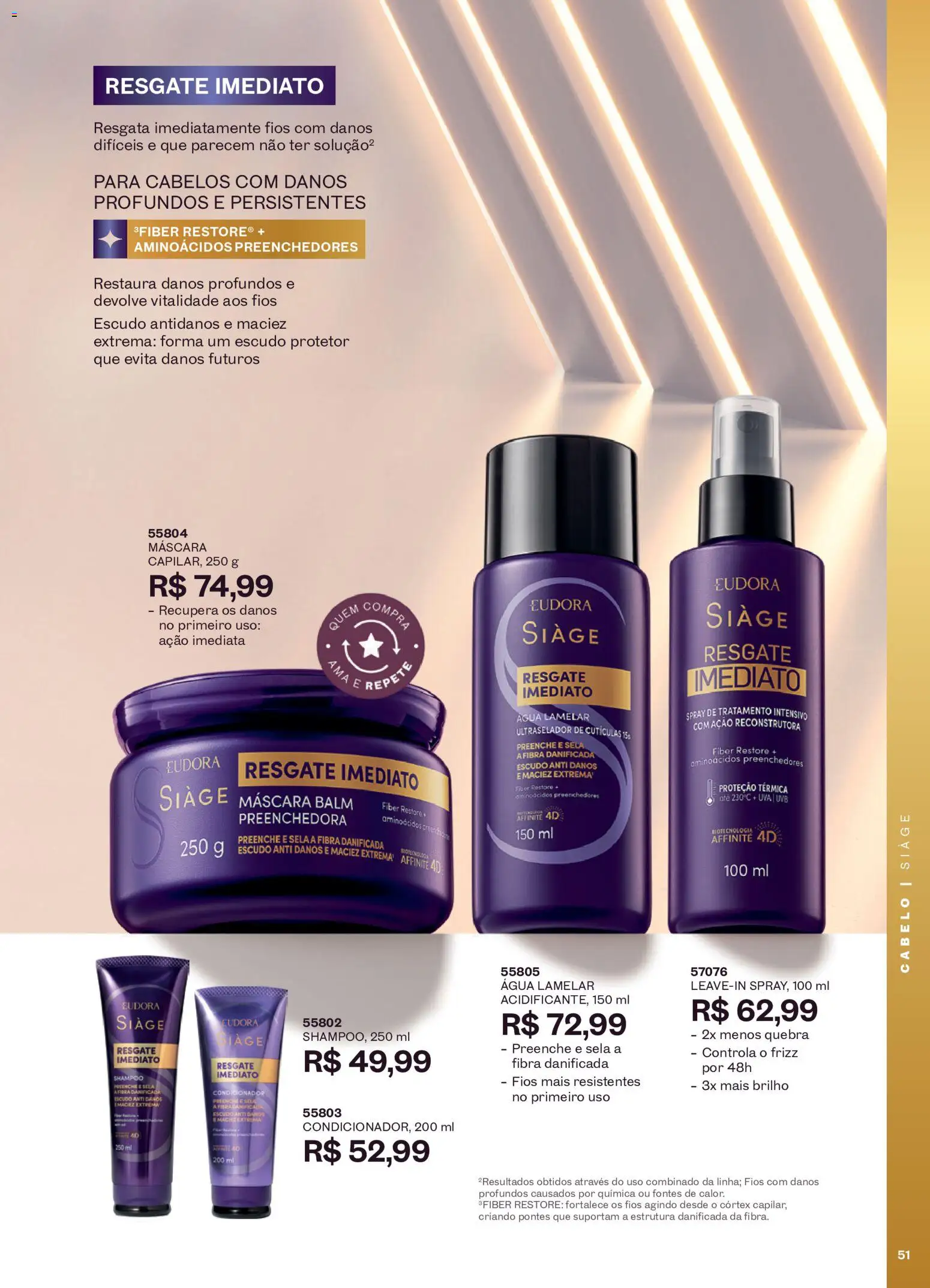 Eudora Folheto - válido de 16/09/2026 | Página: 54 | Produtos: Shampoo, Condicionador, Uva, Água