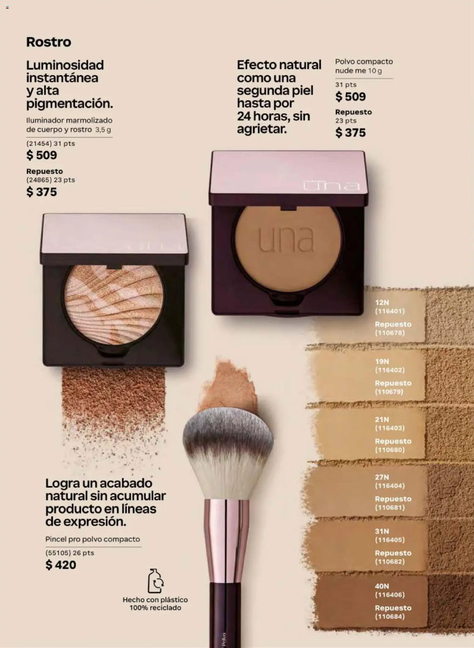 Nuevas ofertas de Natura válidas en toda la República Mexicana desde el 20/02/2026. ¡Encuentra las mejores ofertas en Natura campaña 4 2026! | Página: 60 | Productos: Pincel, Iluminador, Polvo compacto, Polvo