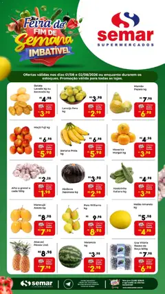 Semar Supermercado ofertas Feira - Pré-Visualização do folheto da loja Semar Supermercado, válido de 01/08/2026