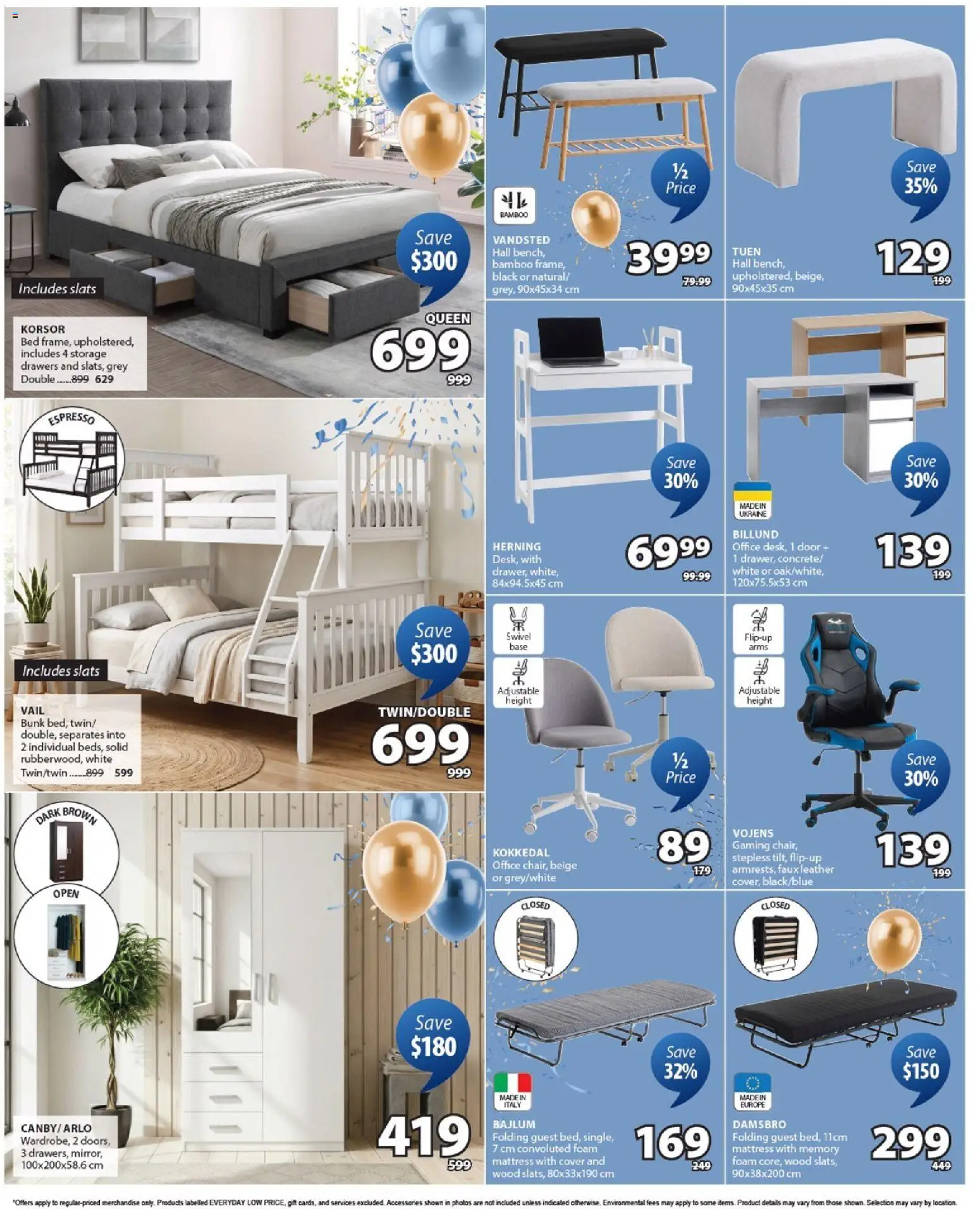 JYSK flyer valid from Sep 24, 2026 | Page: 8 | Products: Foam, Bed, Mattress, Door