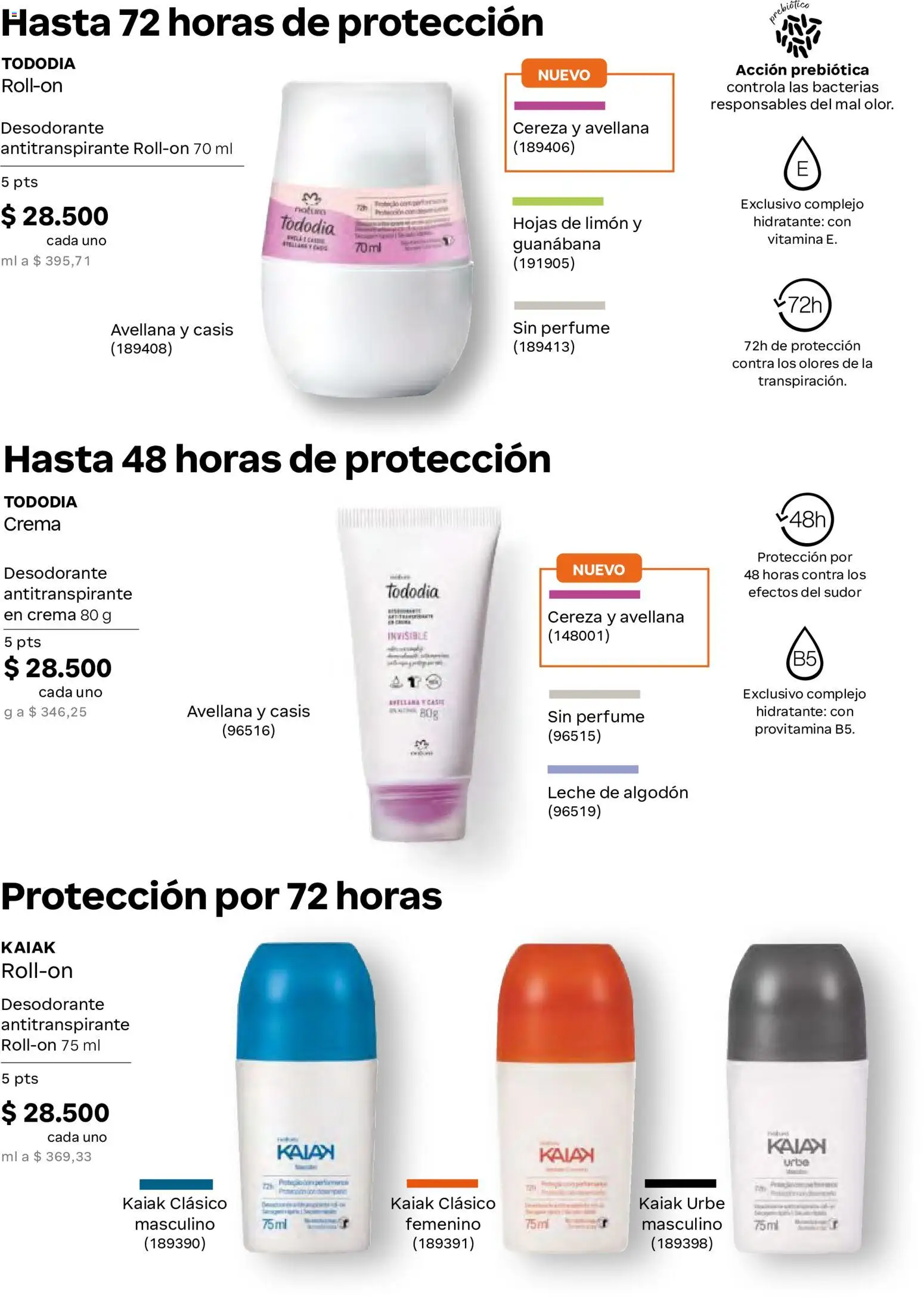 Natura revista - valida desde el 29.04.2026 | Página: 129 | Productos: Algodón, Crema, Perfume, Desodorante