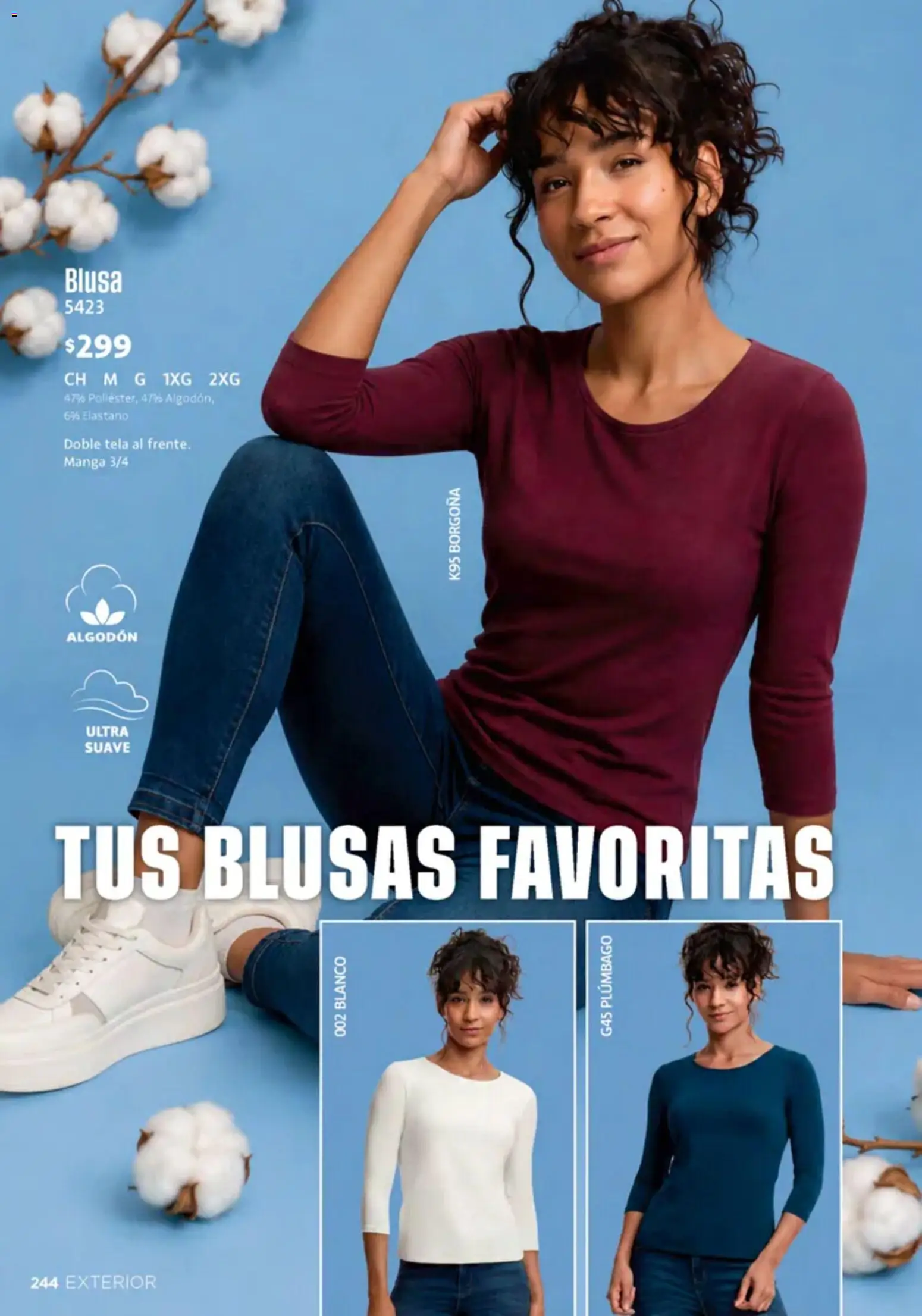 Nuevas ofertas de Ilusión válidas en toda la República Mexicana desde el 01/10/2026. ¡Encuentra las mejores ofertas en Ilusión catálogo Invierno! | Página: 246 | Productos: Blusa, Manga, Algodón