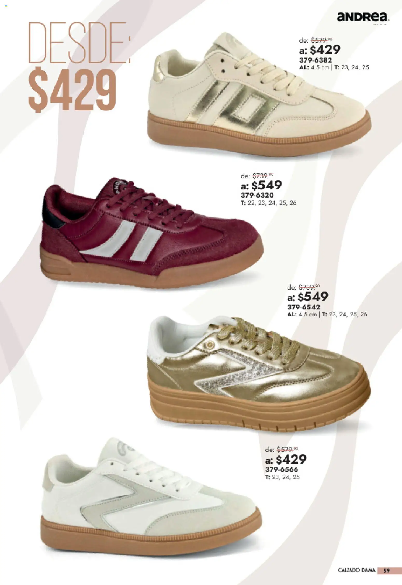 Nuevas ofertas de Andrea válidas en toda la República Mexicana desde el 26/07/2026. ¡Encuentra las mejores ofertas en Andrea catálogo Outlet! | Página: 59