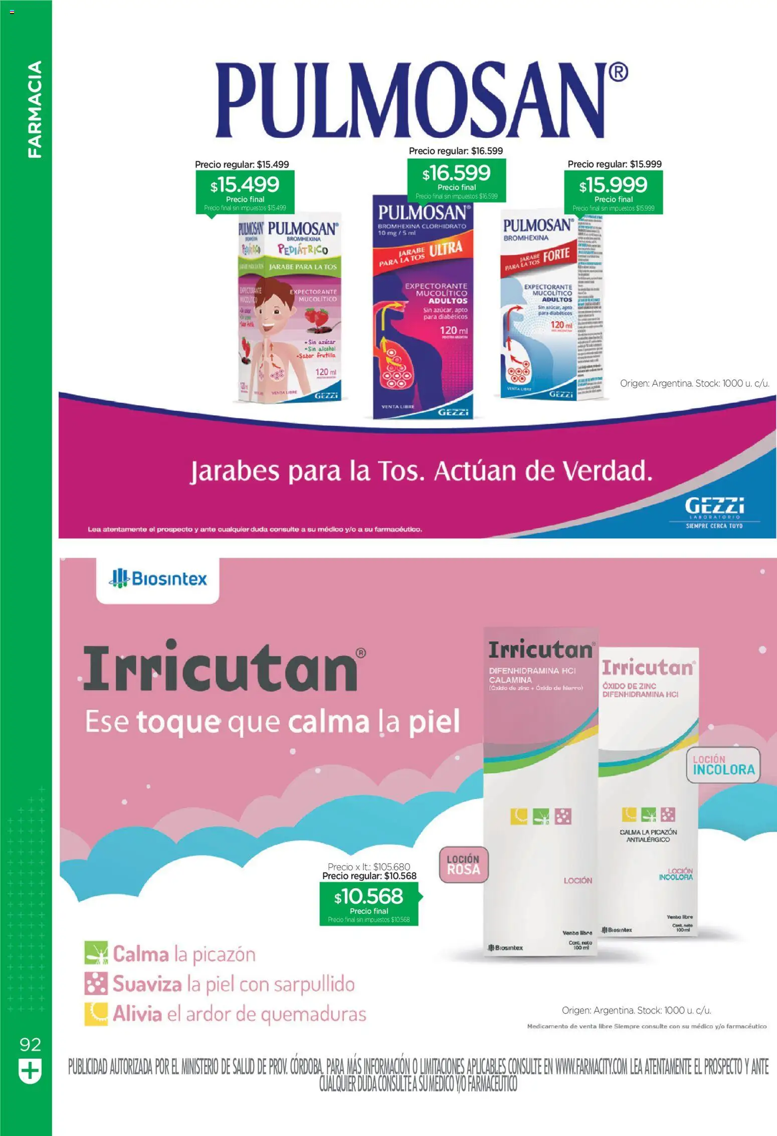 Farmacity catálogo │ válido desde el 02.06.2026 | Página: 92 | Productos: Frutilla, Azucar, Loción