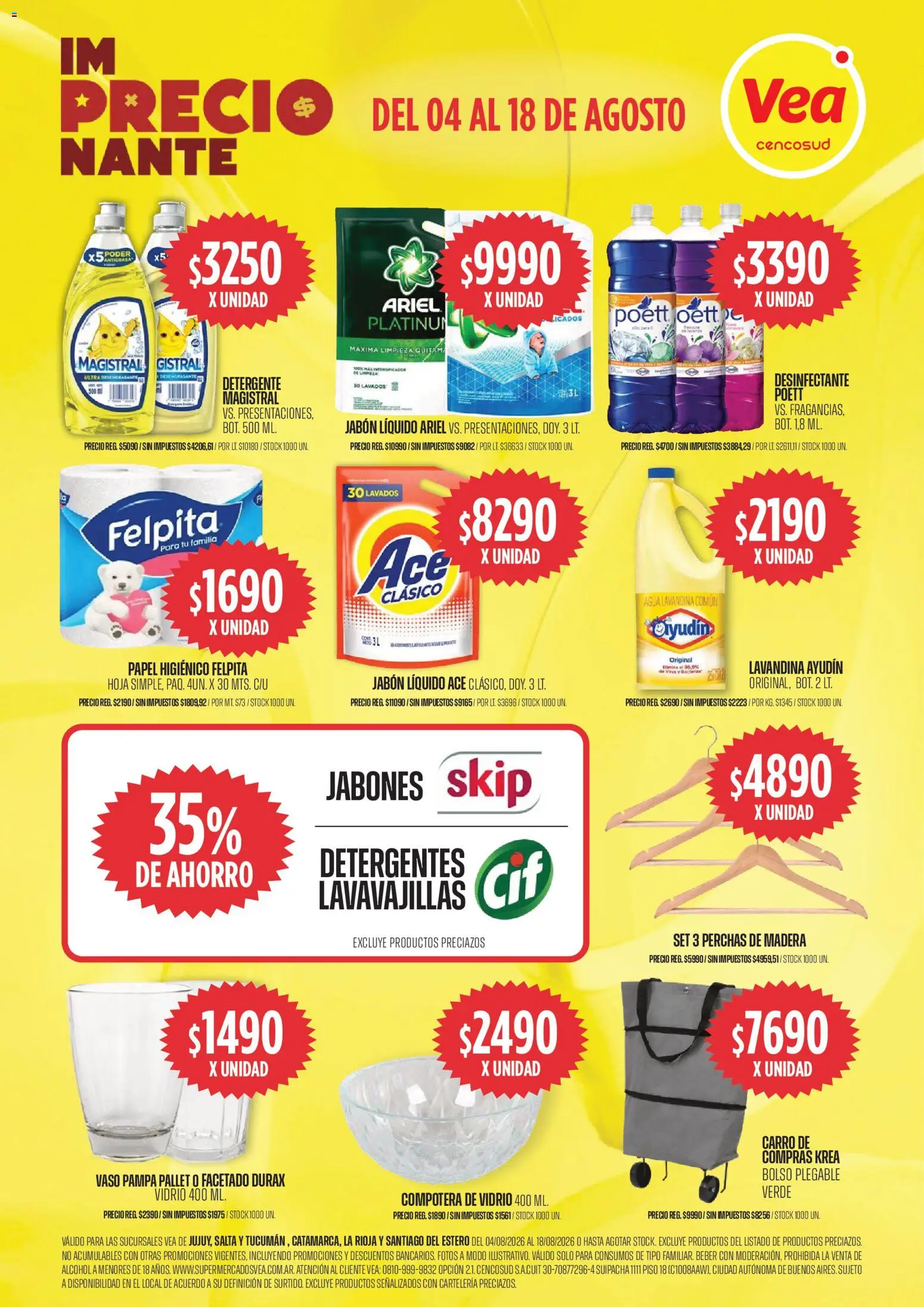 Vea ofertas │ válido desde el 04/08/2026 | Página: 15 | Productos: Lavavajillas, Jabón, Detergente, Agua