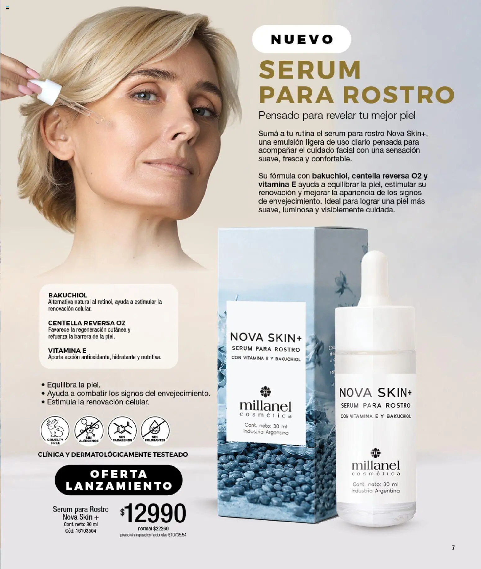 Millanel catálogo │ válido desde el 14/09/2026 | Página: 7 | Productos: Serum, Emulsión