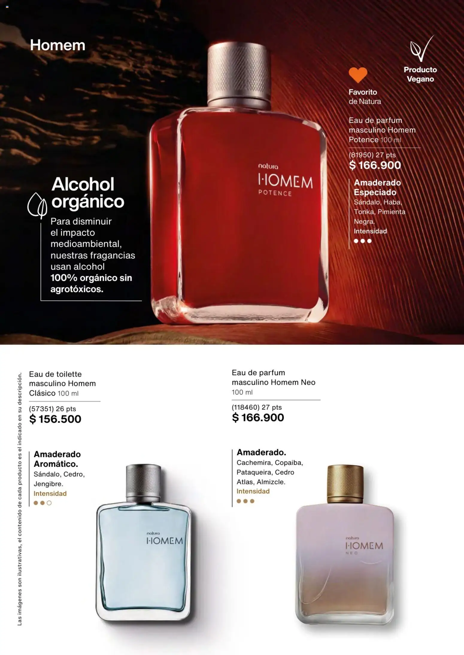 Natura revista - valida desde el 01/03/2026 | Página: 40 | Productos: Pimienta, Eau de toilette, Alcohol