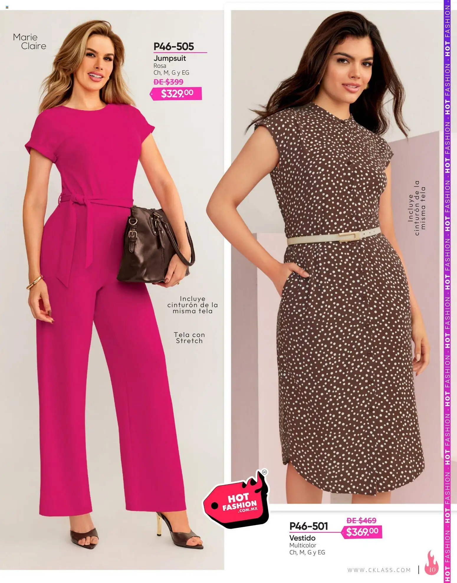 Nuevas ofertas de Cklass válidas en toda la República Mexicana desde el 03/08/2026. ¡Encuentra las mejores ofertas en Cklass catálogo Hot Fashion Ropa! | Página: 11 | Productos: Cinturón, Vestido