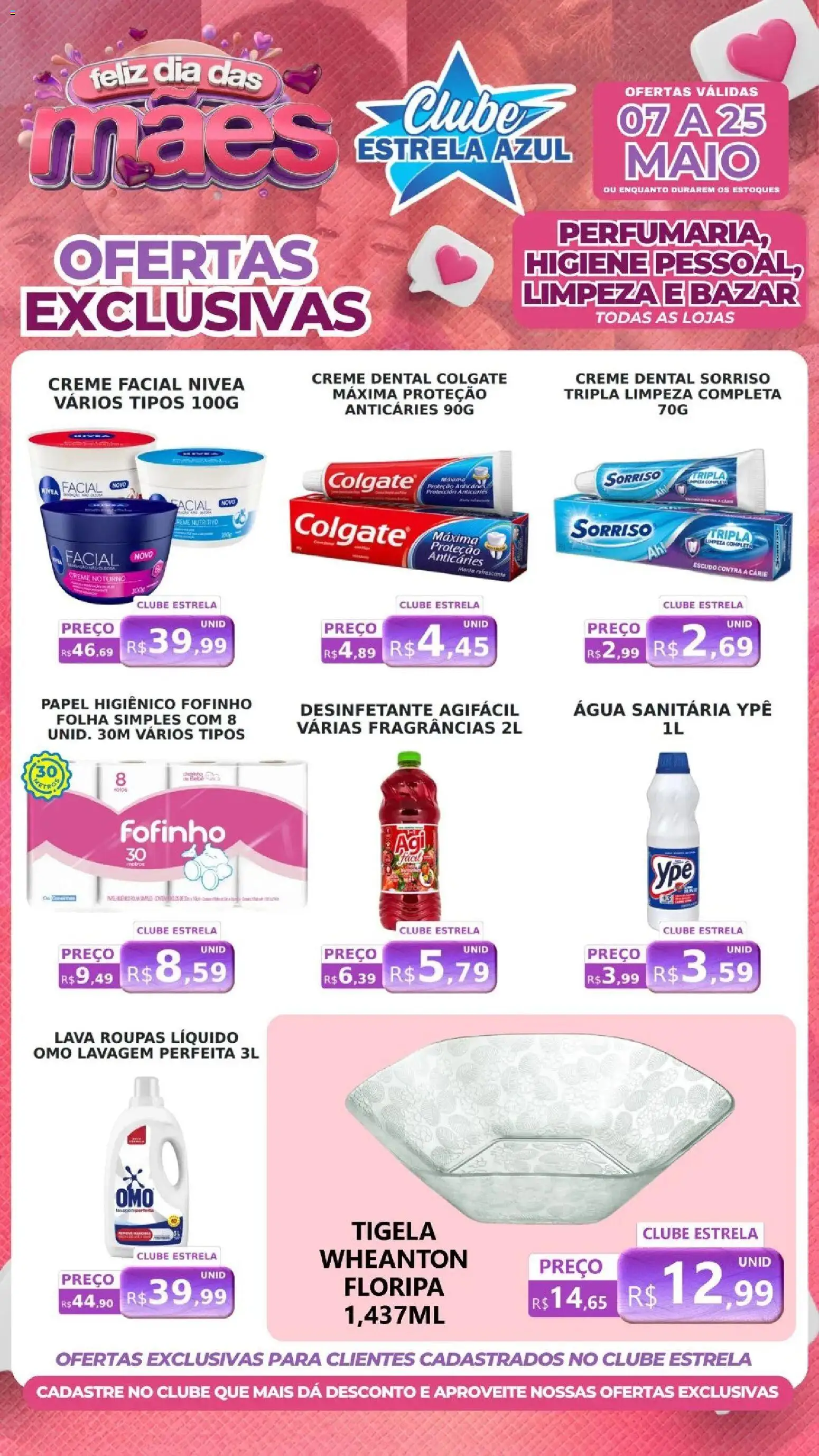Estrela Azul Folheto - válido de 07.05.2026 | Página: 6 | Produtos: Maiô, Roupas, Água sanitária, Tigela