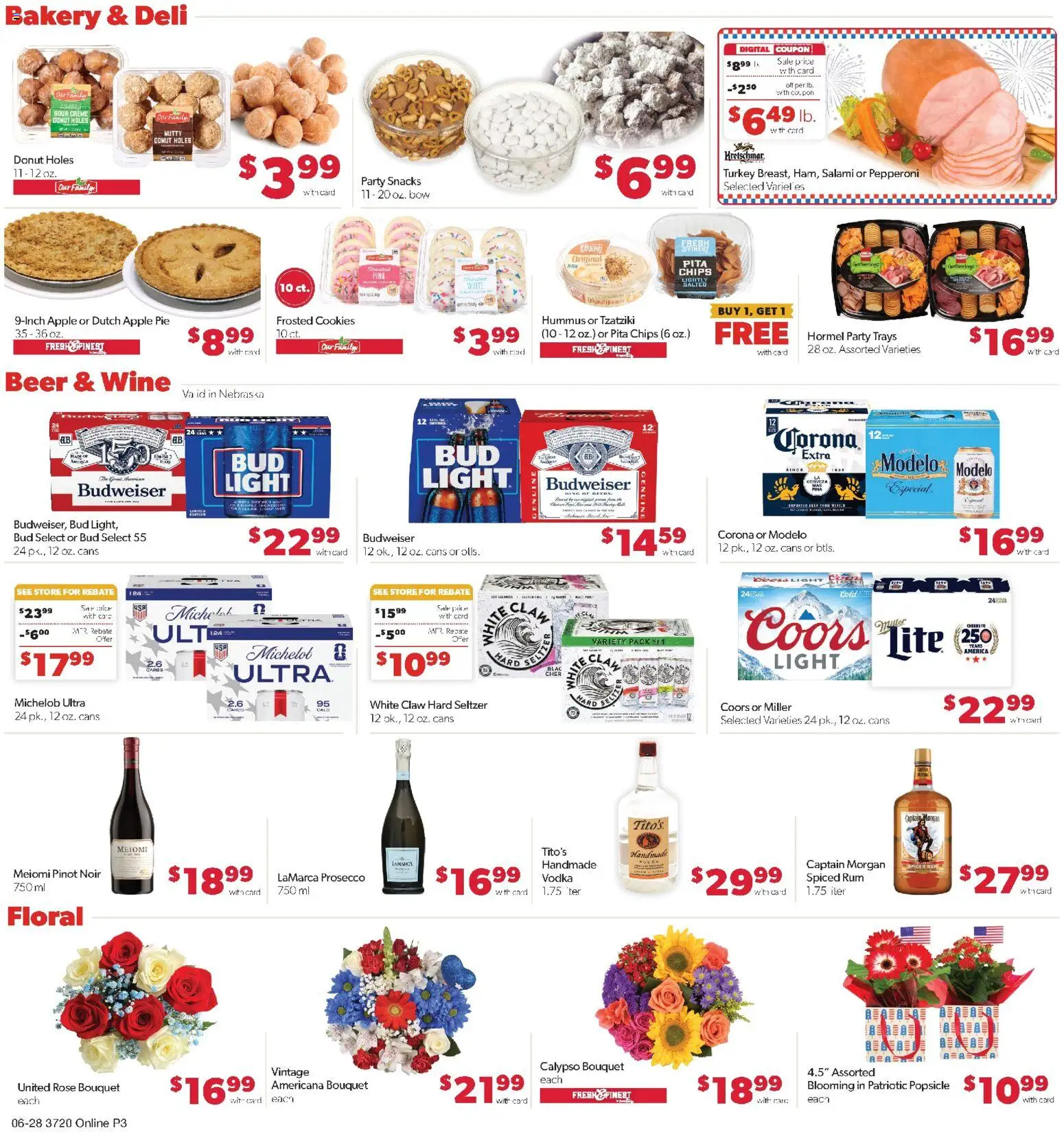 Family Fare Weekly Ad - valid from 06/28/2026 | Page: 9 | Products: Bakery, Salami, Beer, Chips
