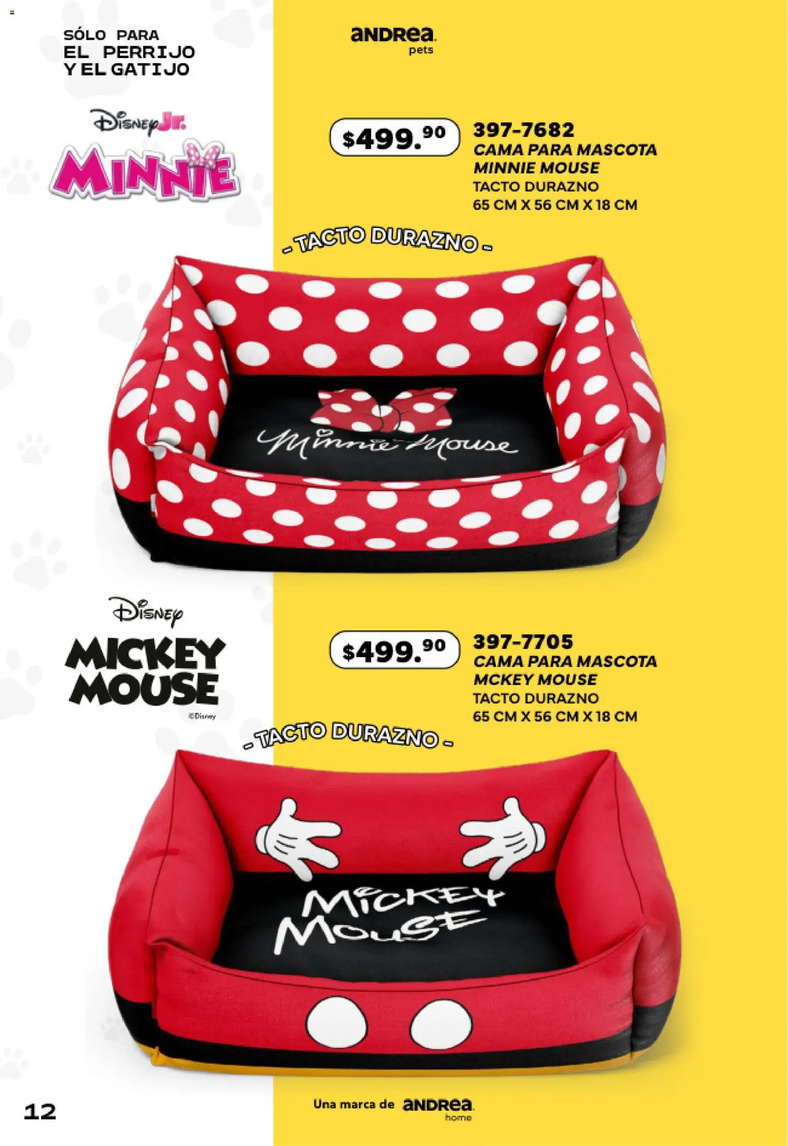 Nuevas ofertas de Andrea válidas en toda la República Mexicana desde el 24.05.2026. ¡Encuentra las mejores ofertas en Andrea catálogo Pets! | Página: 12 | Productos: Durazno, Mouse, Cama