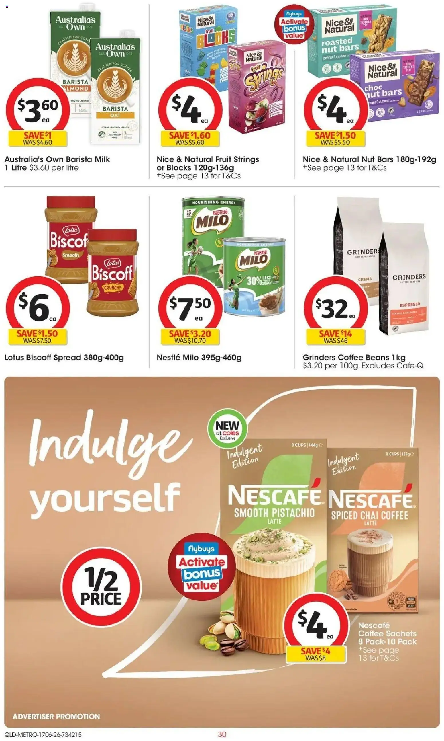 Coles catalogue - valid from 16.06.2026 | Page: 30 | Products: Cups, Milk, Coffee, Nescafe