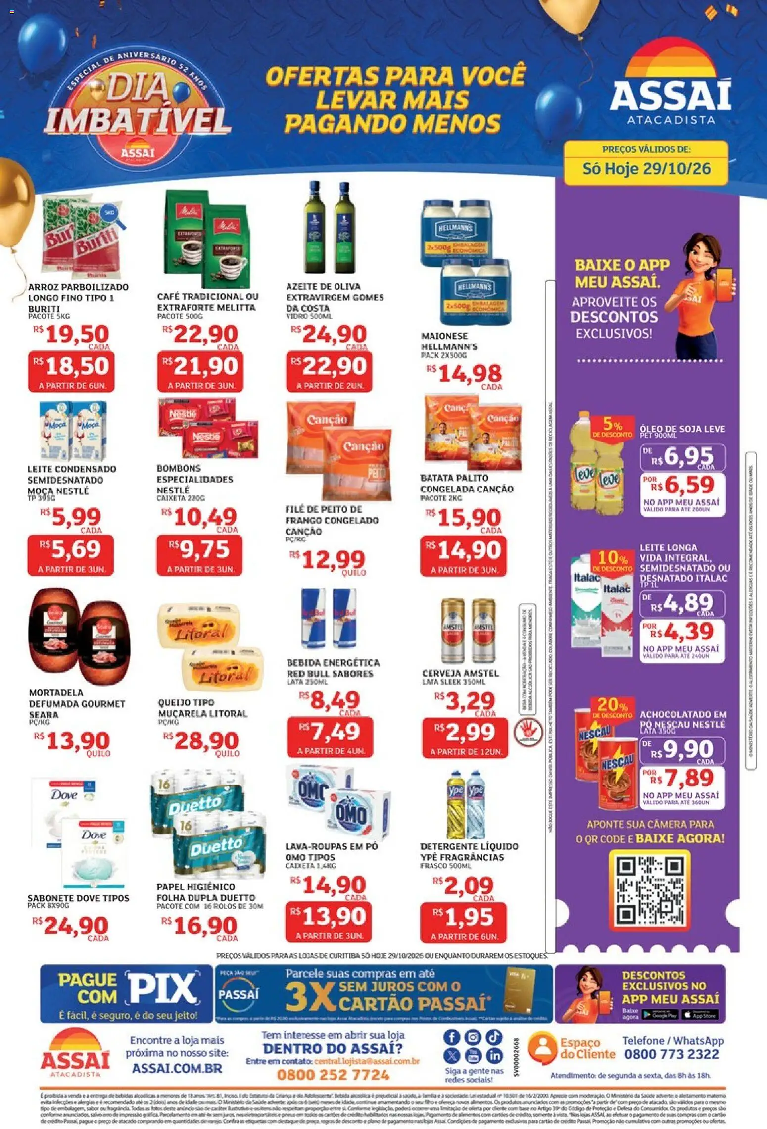 Assaí Atacadista Folheto - válido de 29/10/2026 | Página: 1