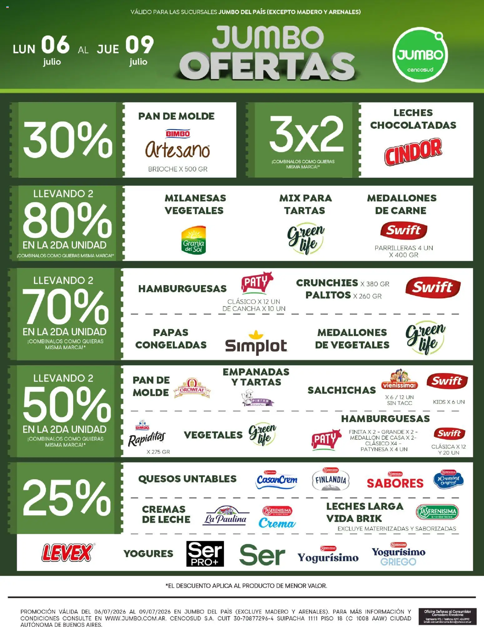 Jumbo - Ofertas | Córdoba │ válido desde el 06/07/2026 | Página: 2 | Productos: Teléfono, Molde, Pan, Crema
