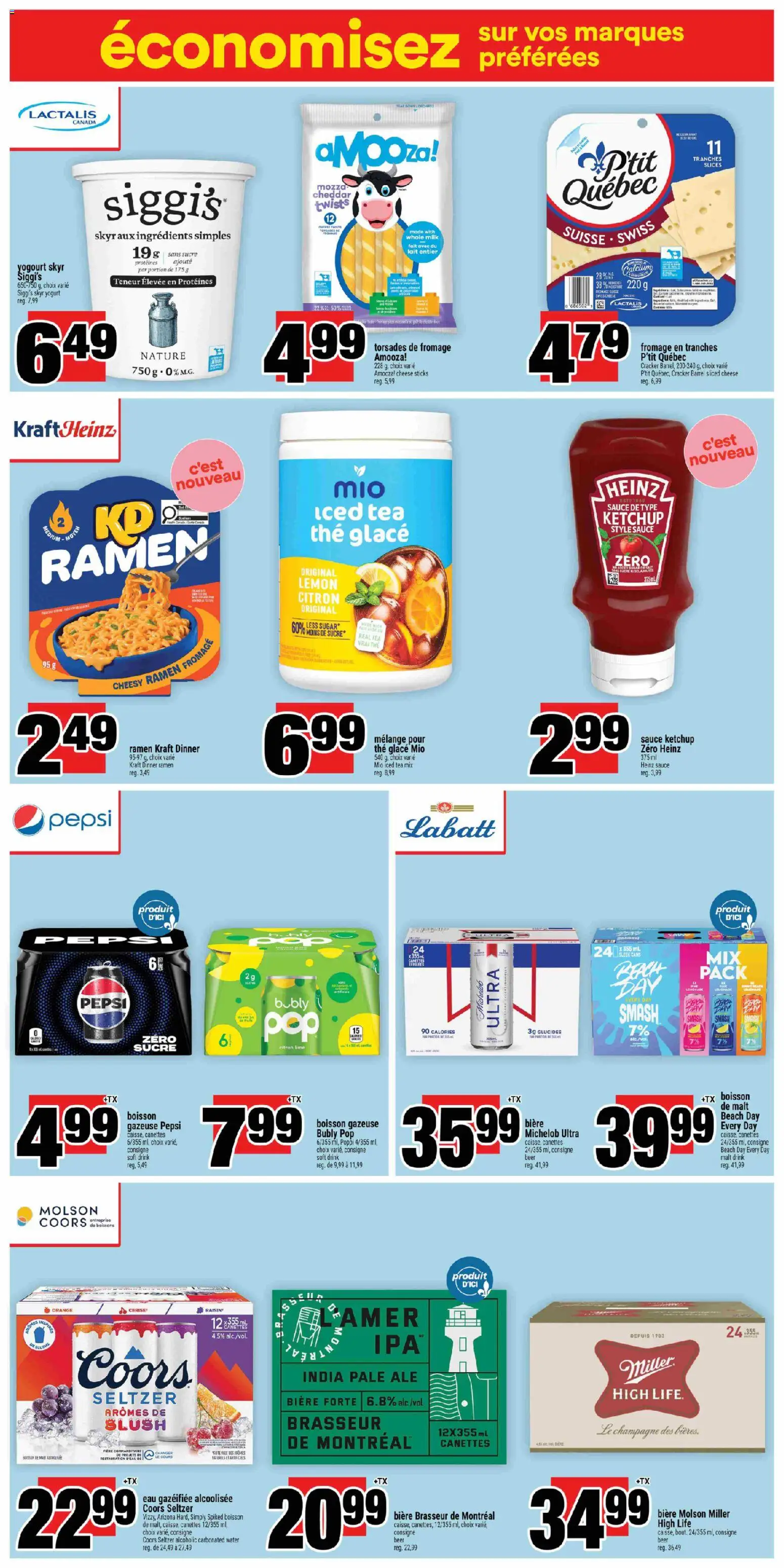 Super C flyer valid from Jul 23, 2026 | Page: 13 | Products: Tea, Milk, Cheese, Beer