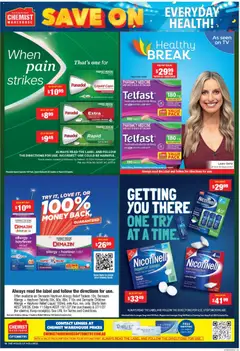 Preview of Chemist Warehouse catalogue - valid from 07/09/2026 | Page: 18 | Products: Fruit, Tv, Runny nose, Pain relief
