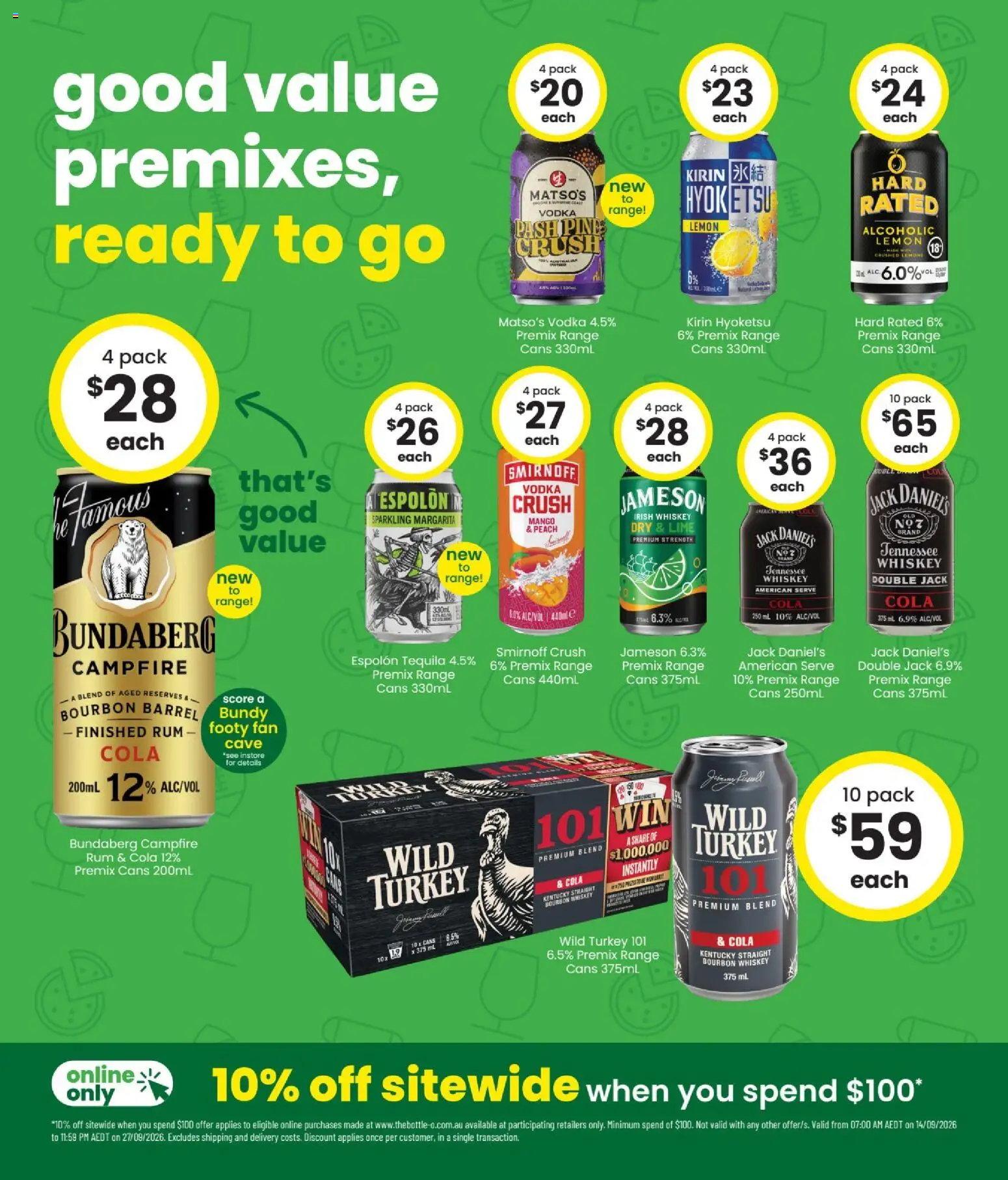 The Bottle-O catalogue - valid from 14/09/2026 | Page: 4 | Products: Vodka, Lemon, Irish whiskey, Jameson