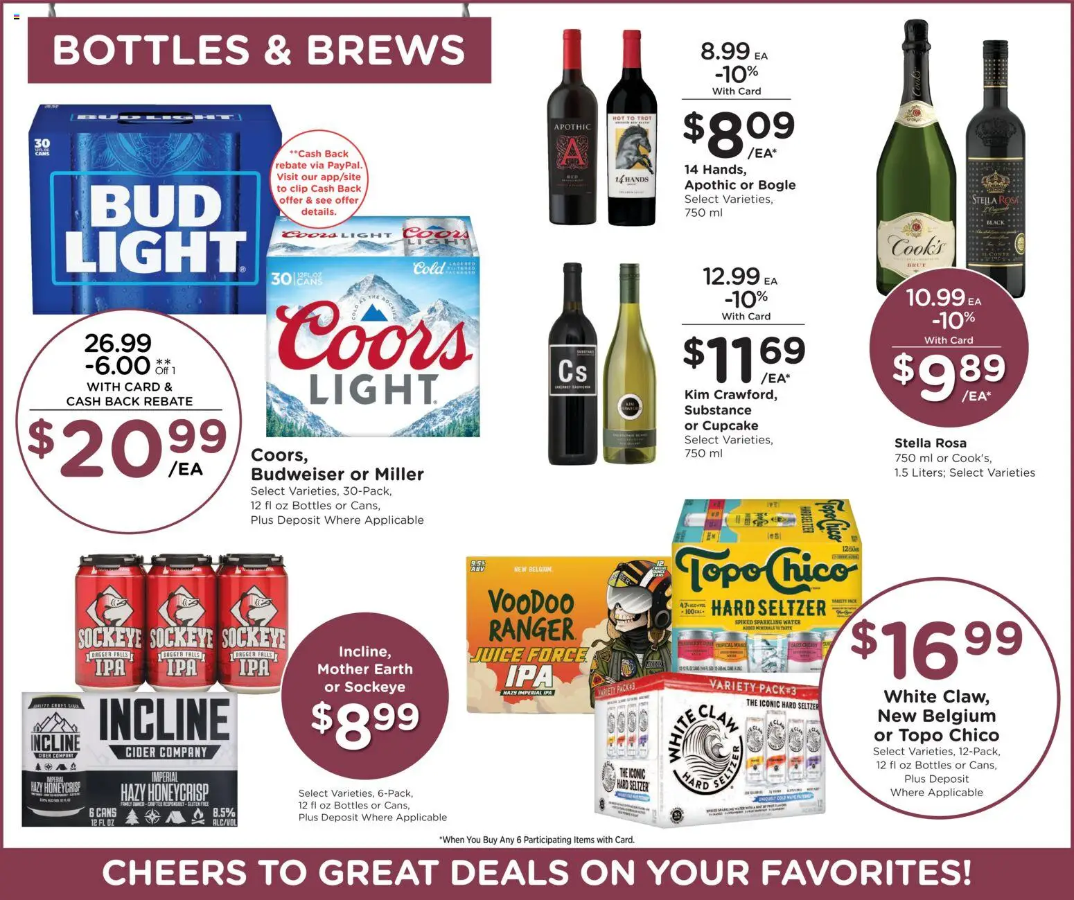 Fred Meyer Weekly Ad - valid from 06/24/2026 | Page: 14 | Products: Cider, Clip, Water, Cupcake
