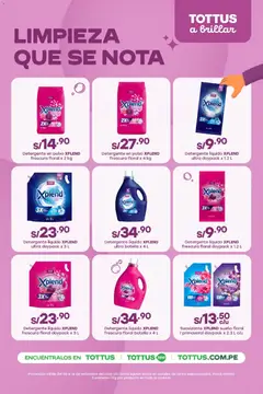 Vista previa de folleto Tottus catálogo de la Tottus válido desde 03/09/2026 | Página: 16 | Productos: Detergente, Detergente líquido, Detergente en polvo, Polvo