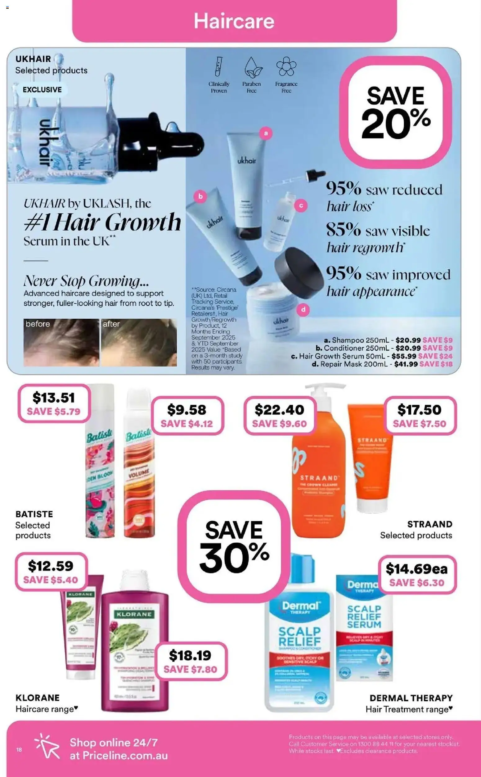 Priceline Pharmacy catalogue - valid from 13/08/2026 | Page: 18 | Products: Fragrance, Saw, Conditioner, Treatment