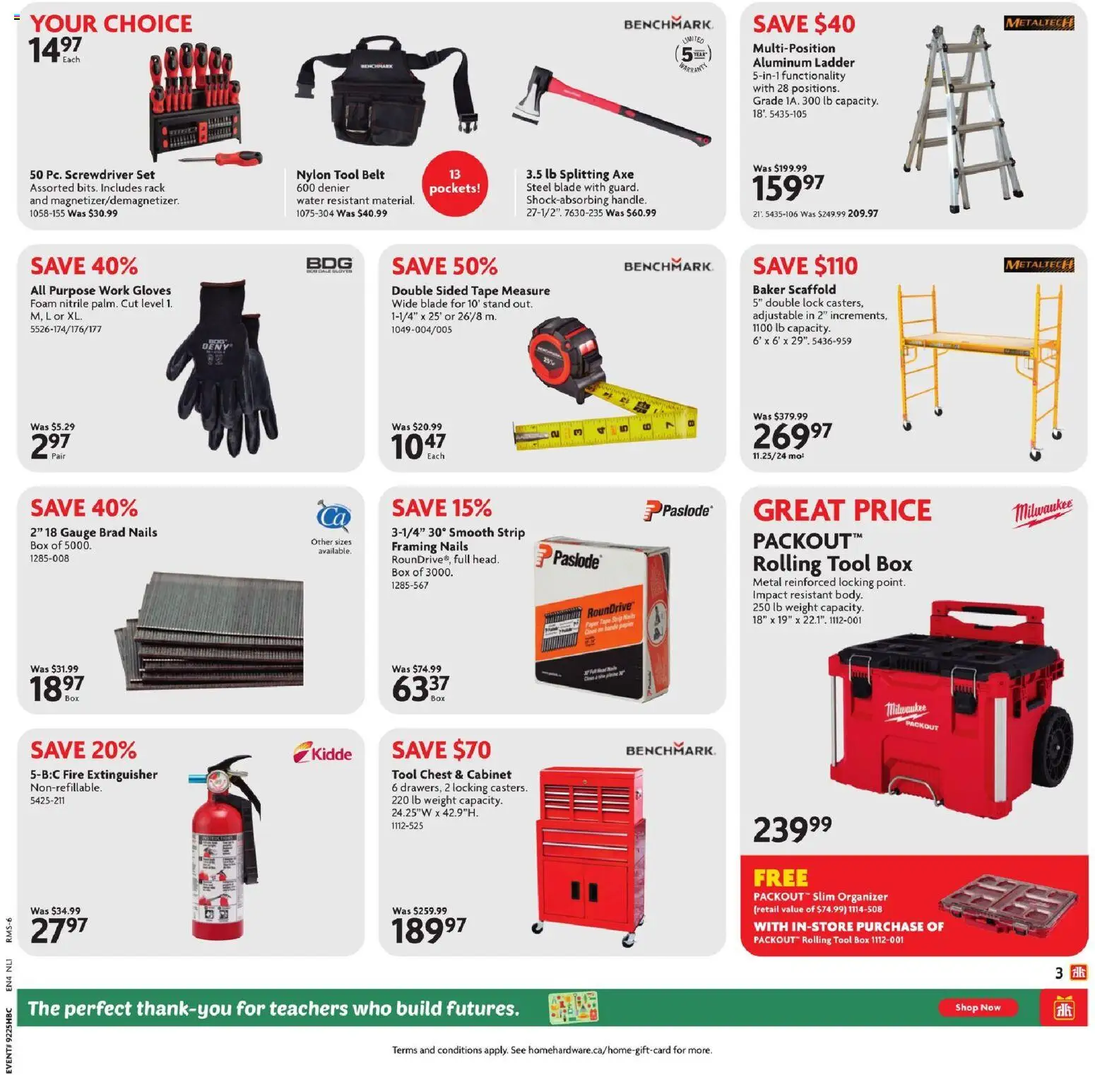 Home Hardware flyer valid from 18.06.2026 | Page: 4 | Products: Gloves, Belt, Cabinet, Box
