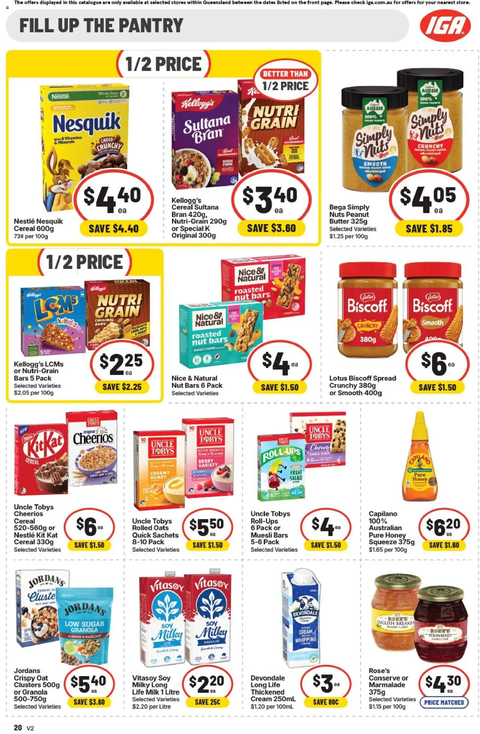 IGA catalogue - valid from 02/08/2026 | Page: 23 | Products: Honey, Oats, Peanuts, Muesli