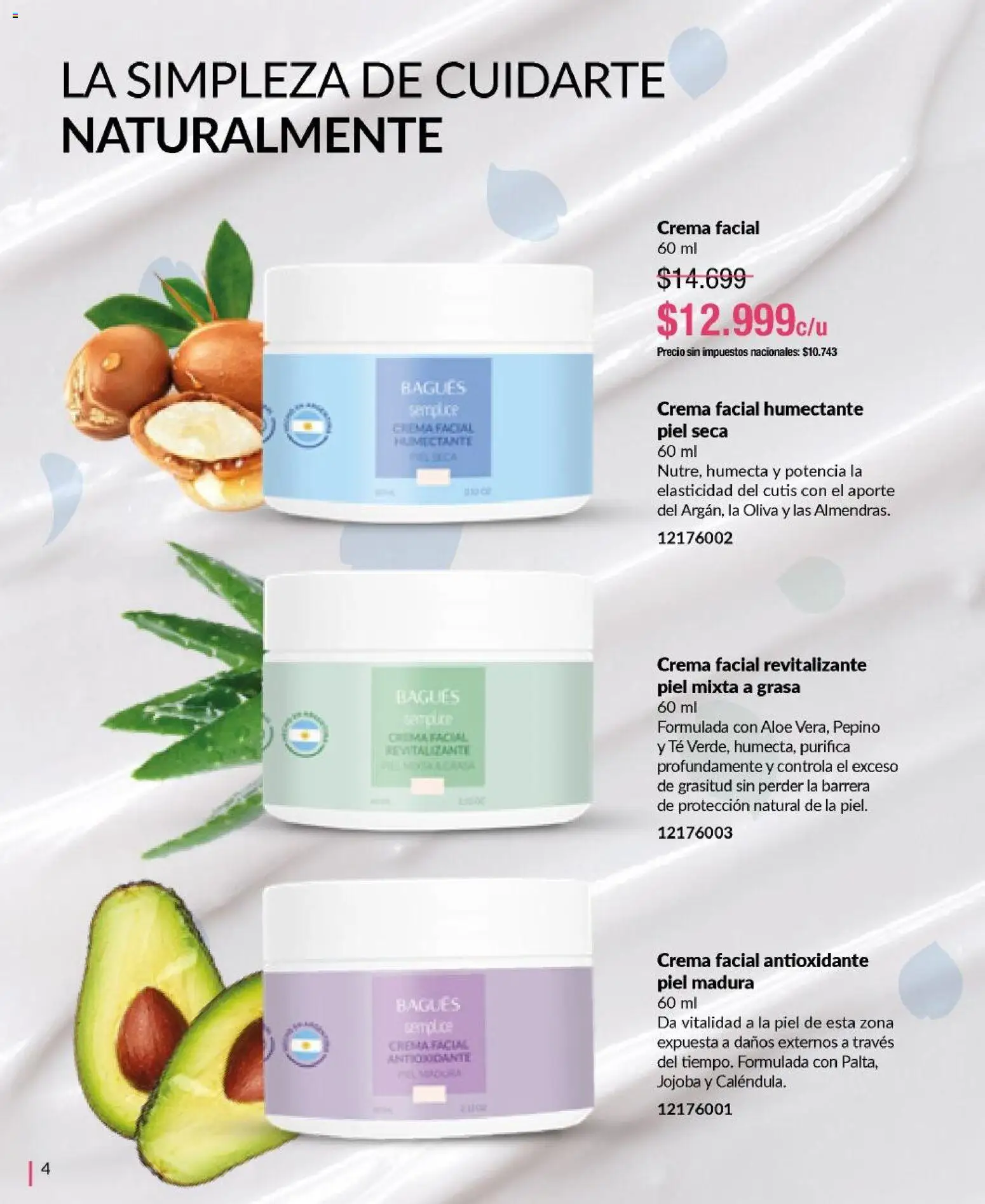 Bagués - Catálogo │ válido desde el 29/06/2026 | Página: 4 | Productos: Oliva, Té, Crema