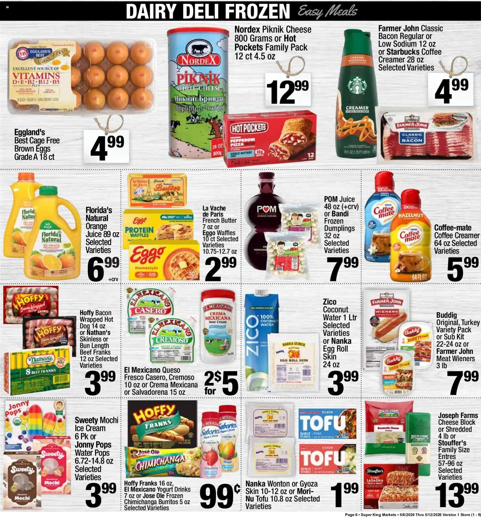 Super King Weekly Ad - valid from 06.05.2026 | Page: 7 | Products: Yogurt, Coffee, Cream, Ice cream