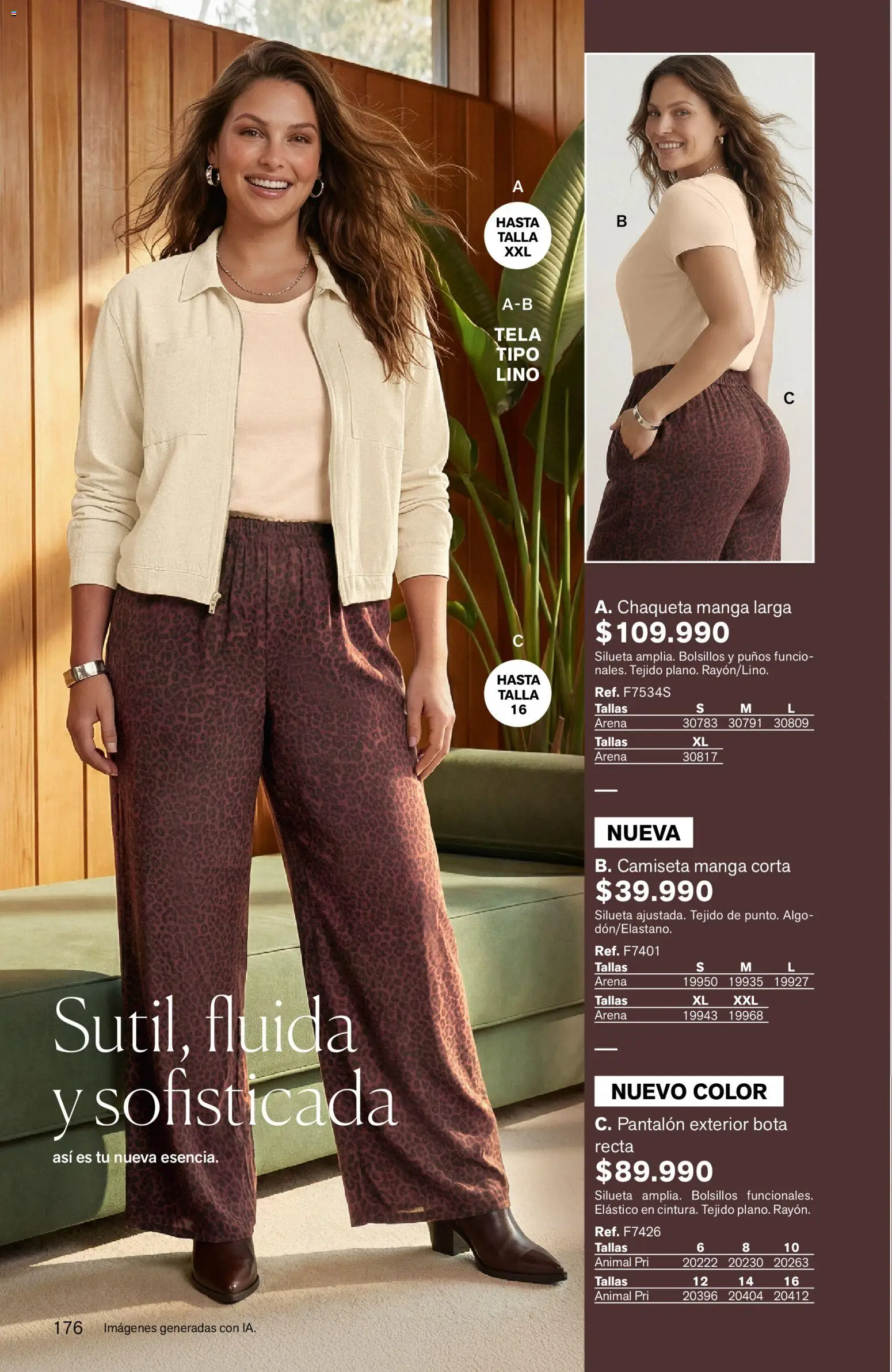 Leonisa revista - valida desde el 24/08/2026 | Página: 176 | Productos: Bolsillos, Camiseta, Chaqueta