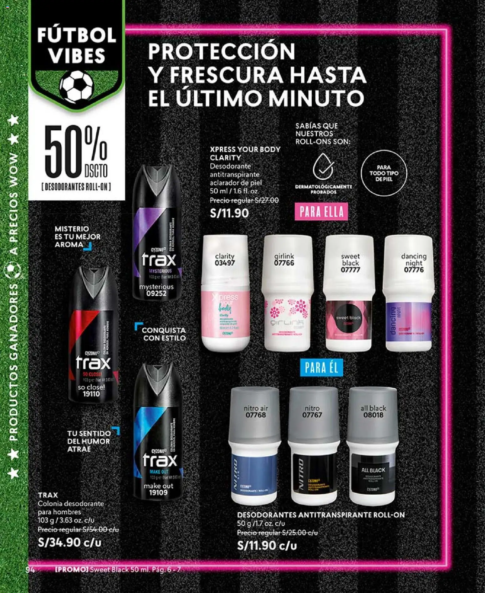 Catálogo CyZone válido desde 16.05.2026 | Página: 108 | Productos: Desodorante, Antitranspirante