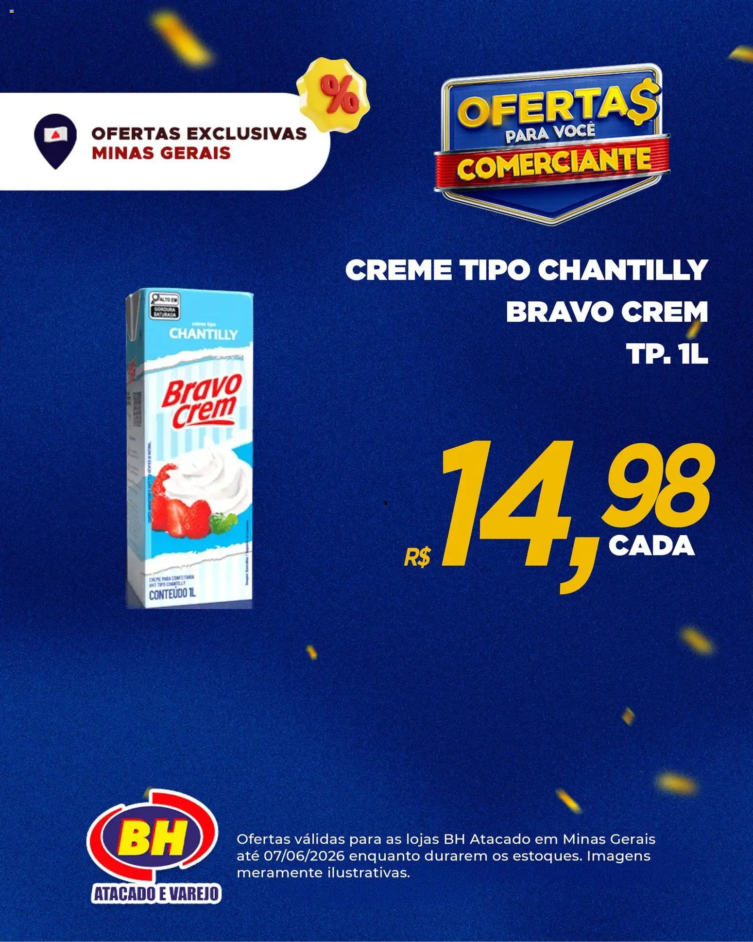 Supermercados BH Folheto - válido de 01.06.2026 | Página: 7 | Produtos: Creme