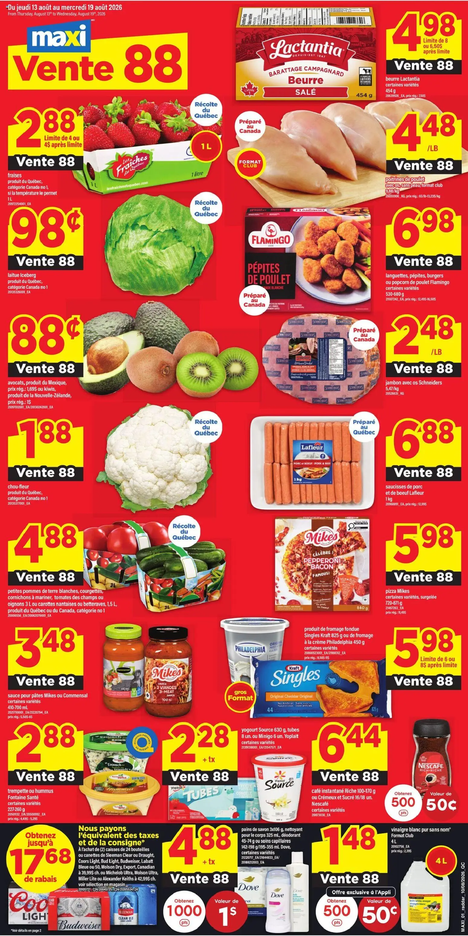 Maxi flyer valid from Aug 13, 2026 | Page: 1