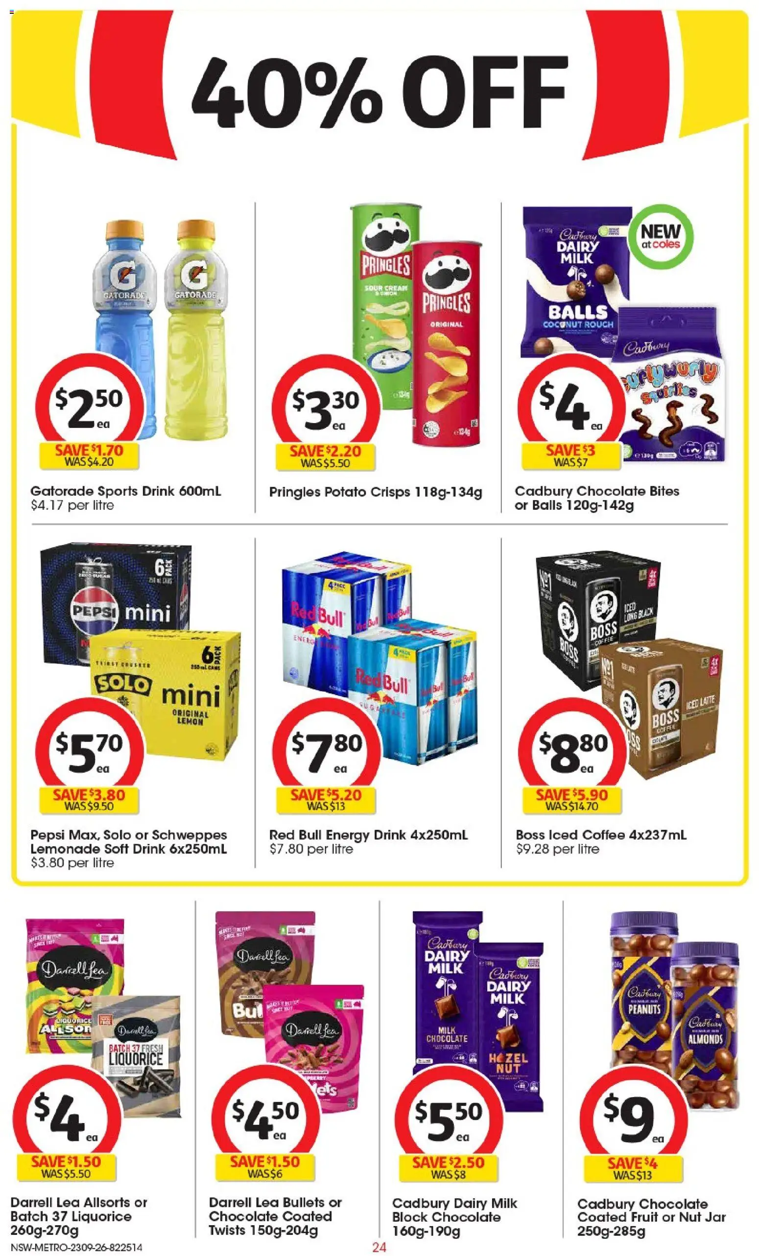 Coles catalogue - valid from 23/09/2026 | Page: 24 | Products: Almonds, Milk, Dairy, Fruit