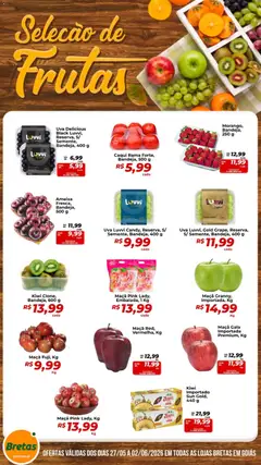 Bretas ofertas Frutas - Pré-Visualização do folheto da loja Bretas, válido de 27.05.2026