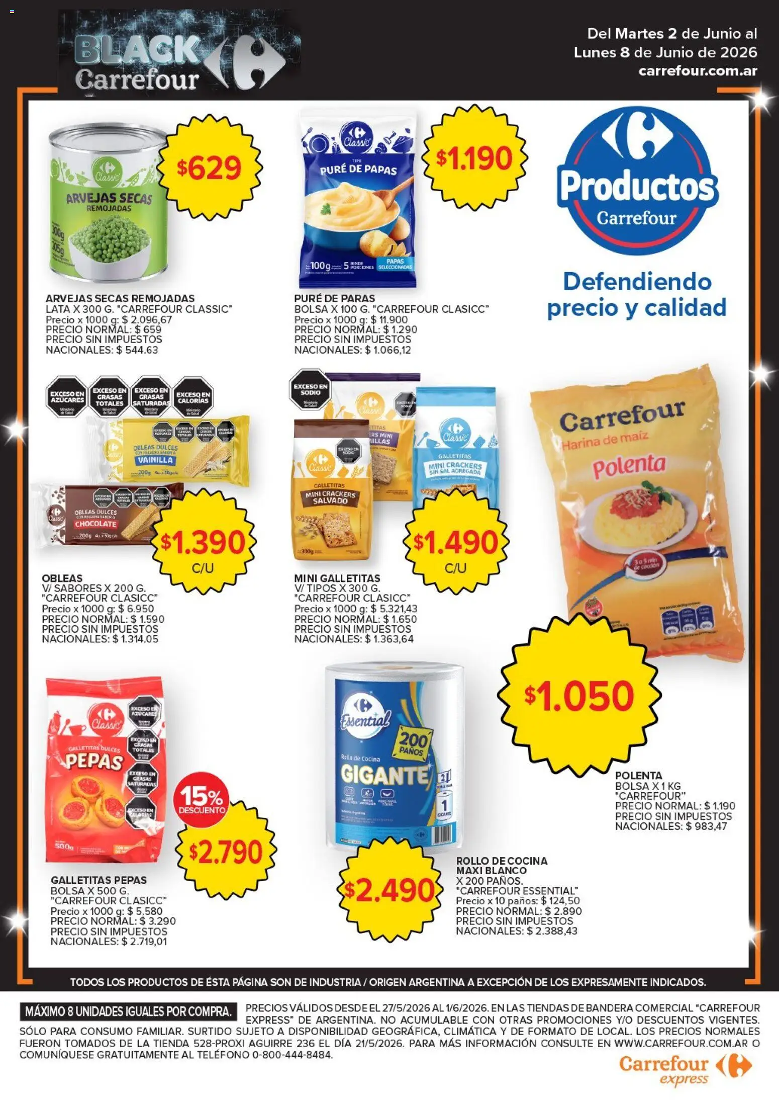 Carrefour - Carrefour Express │ válido desde el 02.06.2026 | Página: 6 | Productos: Bolsa, Cocina, Maiz, Chocolate